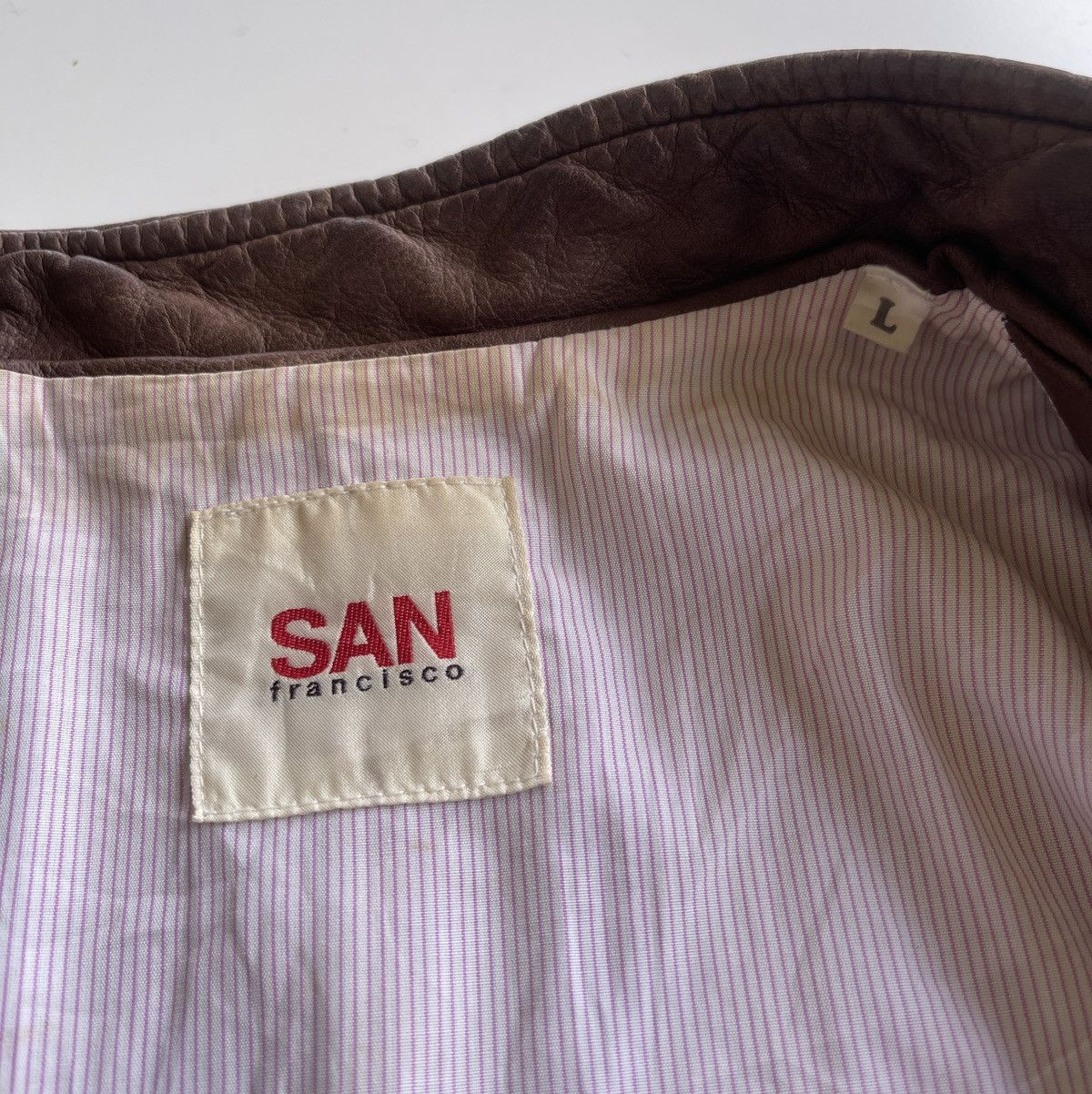 Vintage San Francisco Sheepskin Racer Biker Jacket Size US L / EU 52-54 / 3 - 19 Thumbnail