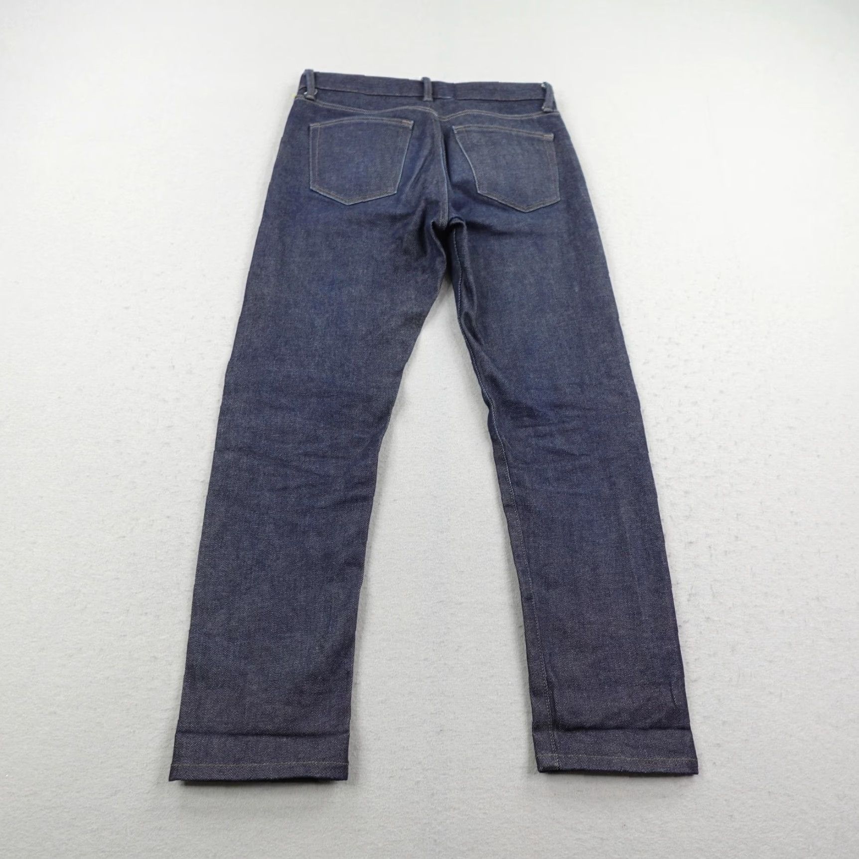 Uniqlo Uniqlo Jeans Men 29x32 Slim Straight Mid Rise Selvedge Kaihara Denim Indigo Blue Size US 29 - 5 Thumbnail
