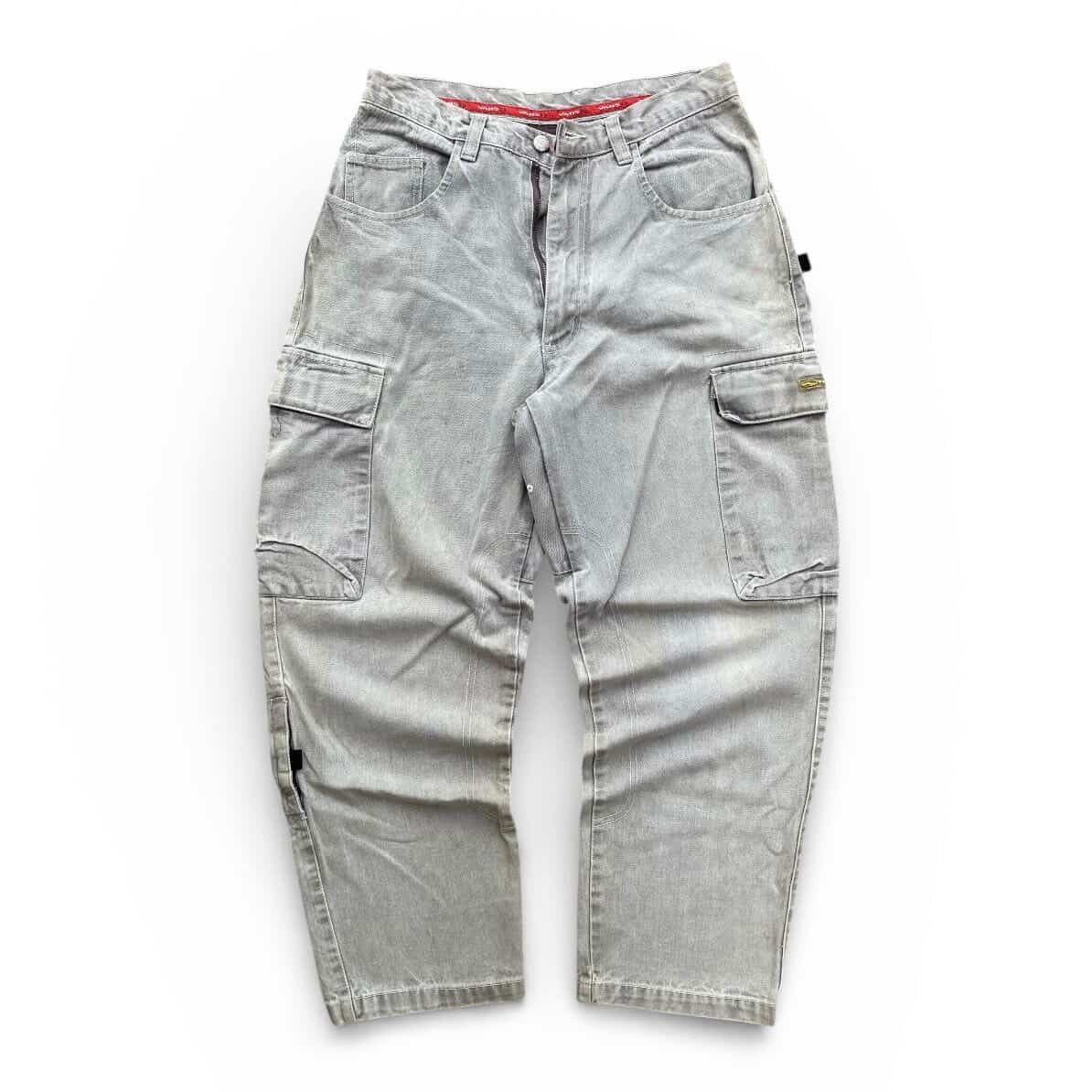 Vans VINTAGE RARE VANS Baggy Cargo Jeans - Washed Grey Denim Size US 29 - 3 Thumbnail