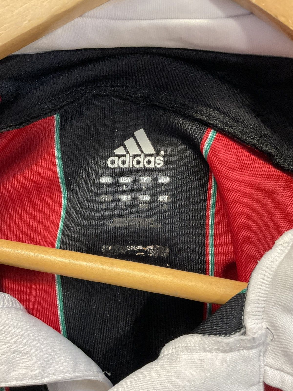Adidas × Vintage 2012-2013 AC Milan Long Sleeves Home Kit Size US L / EU 52-54 / 3 - 4 Thumbnail