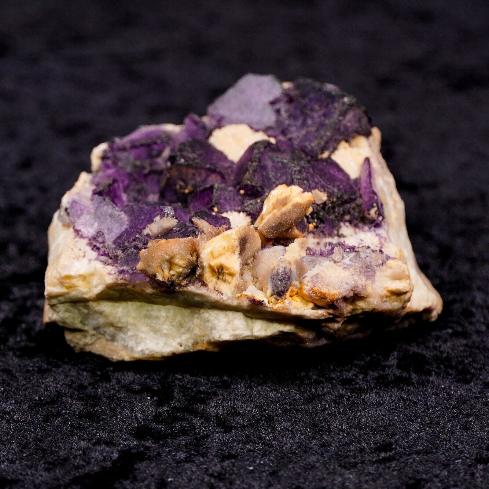 Other Large Purple Flourite Crystal Cluster 3.5" Healing Gemstone Size ONE SIZE - 6 Thumbnail