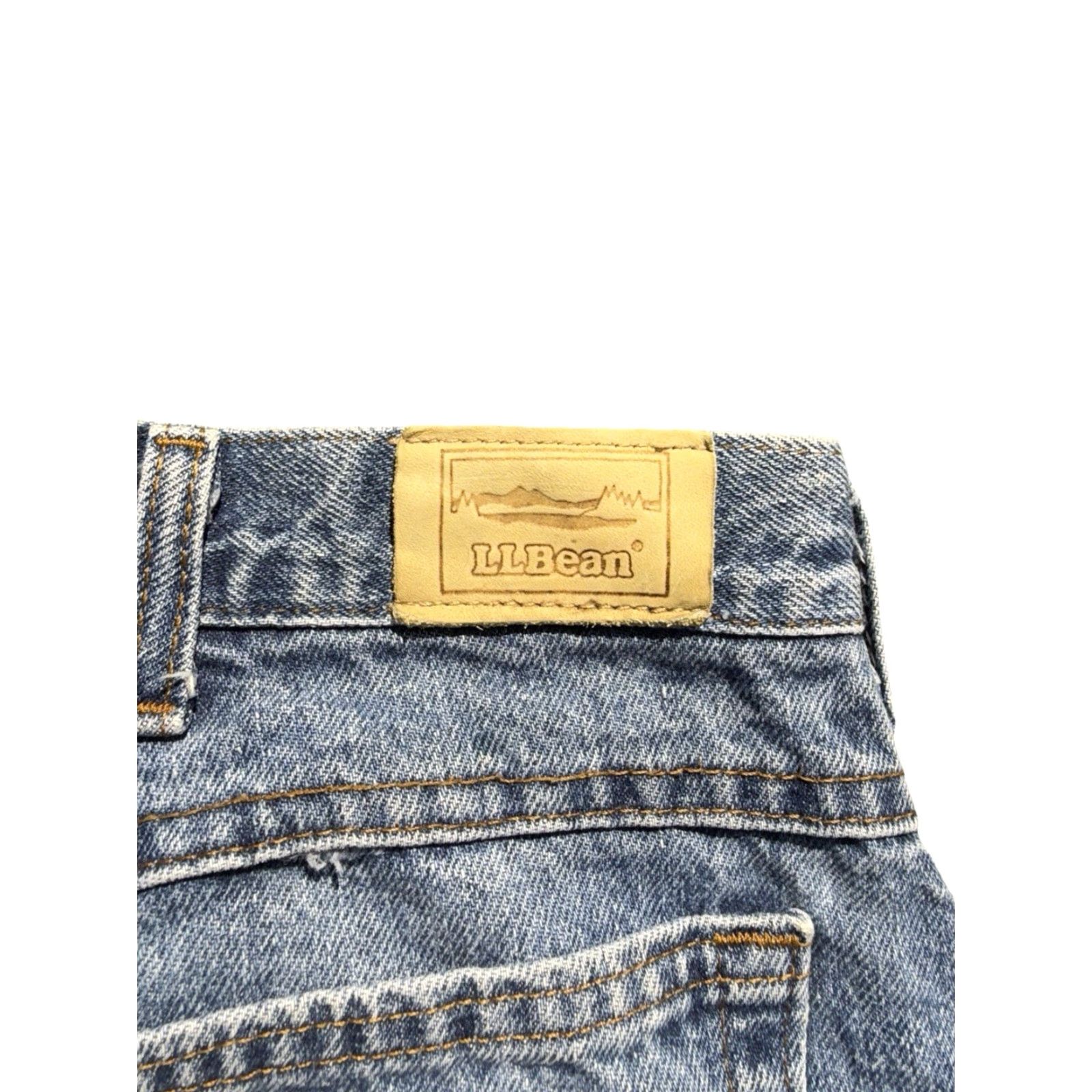 Vintage VINTAGE LL Bean Jeans Men's Denim Lined Blue 90s Made in USA Size 38 Regular Straight USA Mens Size US 38 / EU 54 - 6 Thumbnail