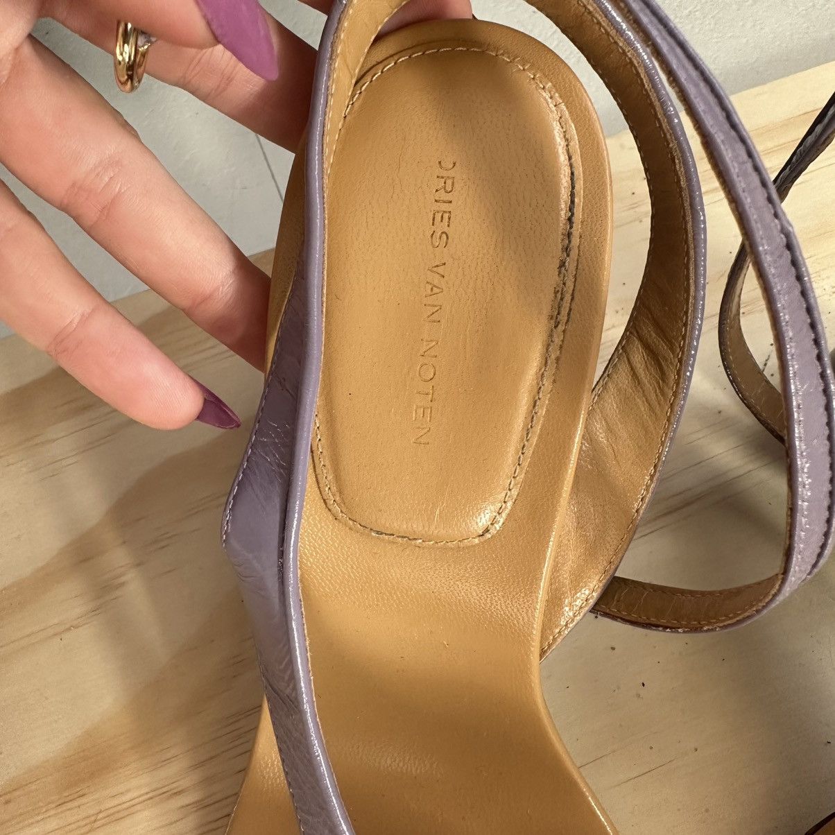 Dries Van Noten Dries Van Noten cutout leather heels Size US 8 / IT 38 - 4 Thumbnail