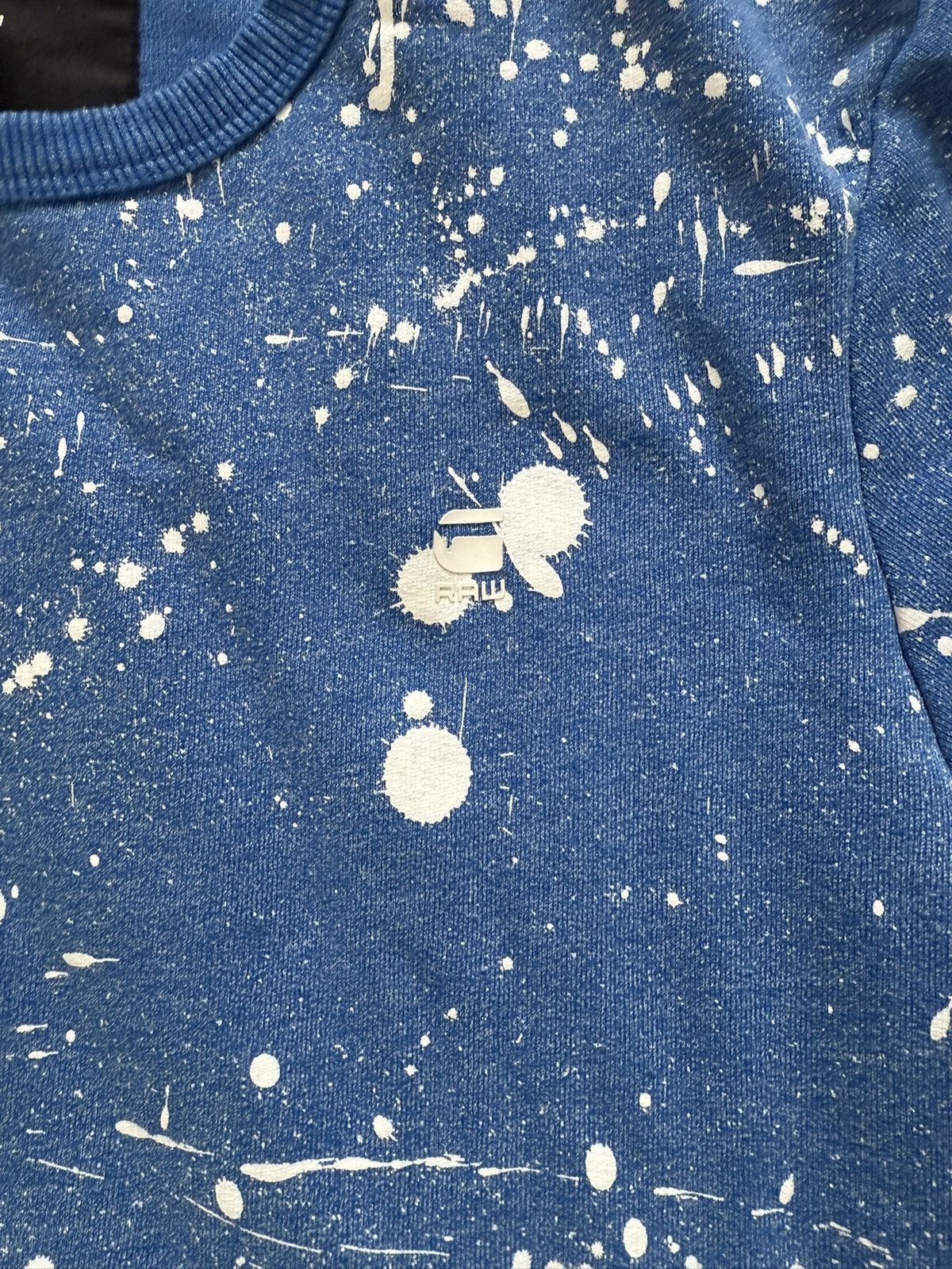 G-Star G-Star Raw Men’s Paint Splatter Crewneck Sweater Size US M / EU 48-50 / 2 - 2 Thumbnail