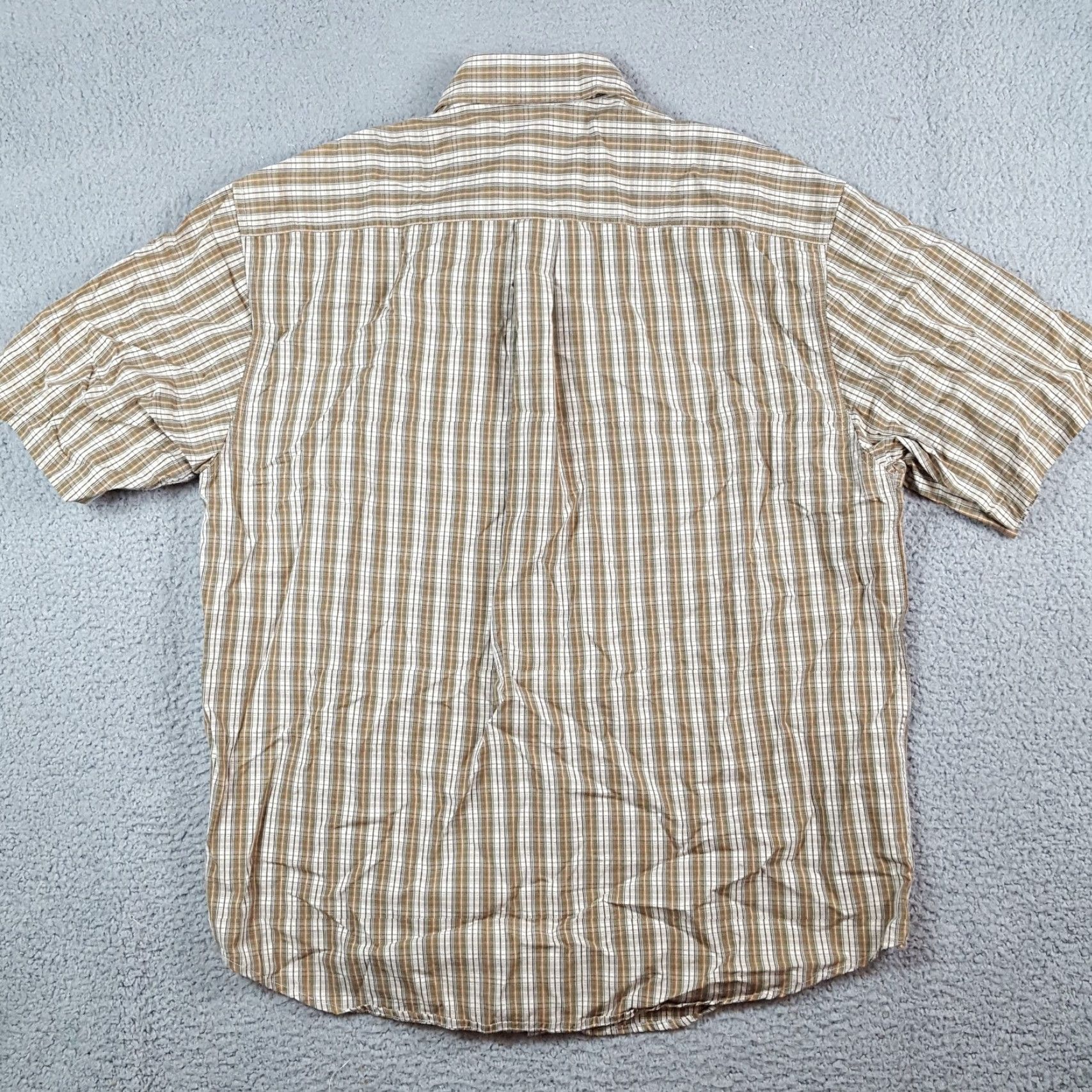 Carhartt VINTAGE Carhartt Brown Plaid Short Sleeve Preppy Size L Button Up Collared Work Shirt Size US L / EU 52-54 / 3 - 5 Thumbnail