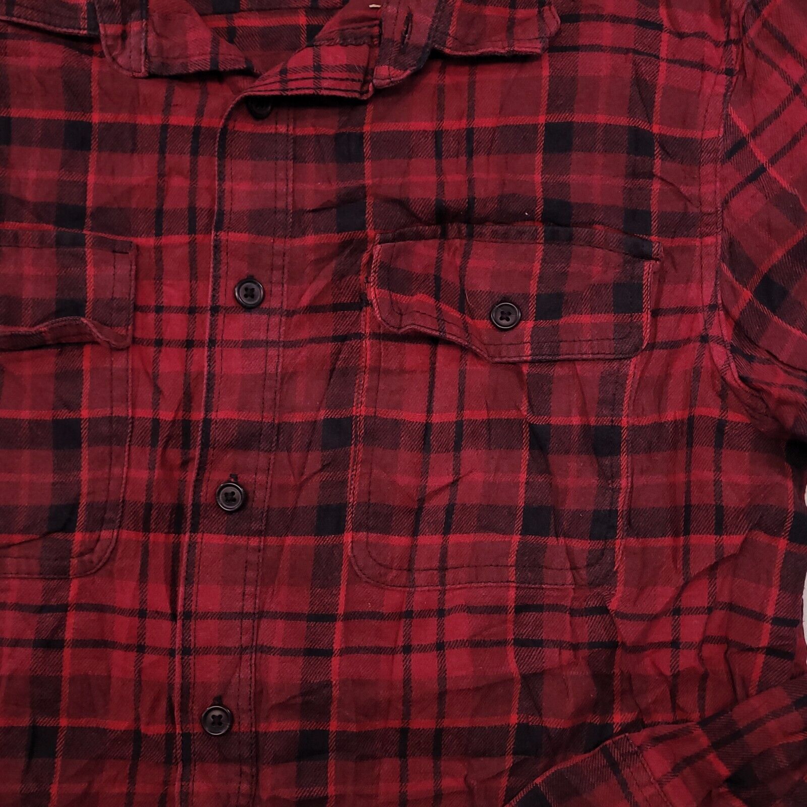 Old Navy Old Navy Tartan Flannel Button Shirt Mens Size Medium M Red Size US M / EU 48-50 / 2 - 4 Thumbnail