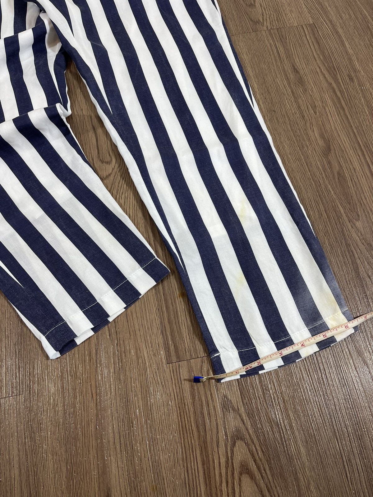 Hysteric Glamour Hysteric Glamour Blue/White Striped Pants Size US 28 / EU 44 - 16 Thumbnail