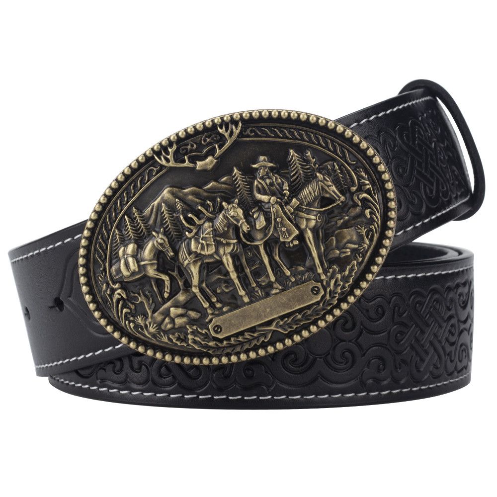 VIBE Future Vintage Belt Riveted Belts Menswear Accessories Size ONE SIZE - 1 Thumbnail