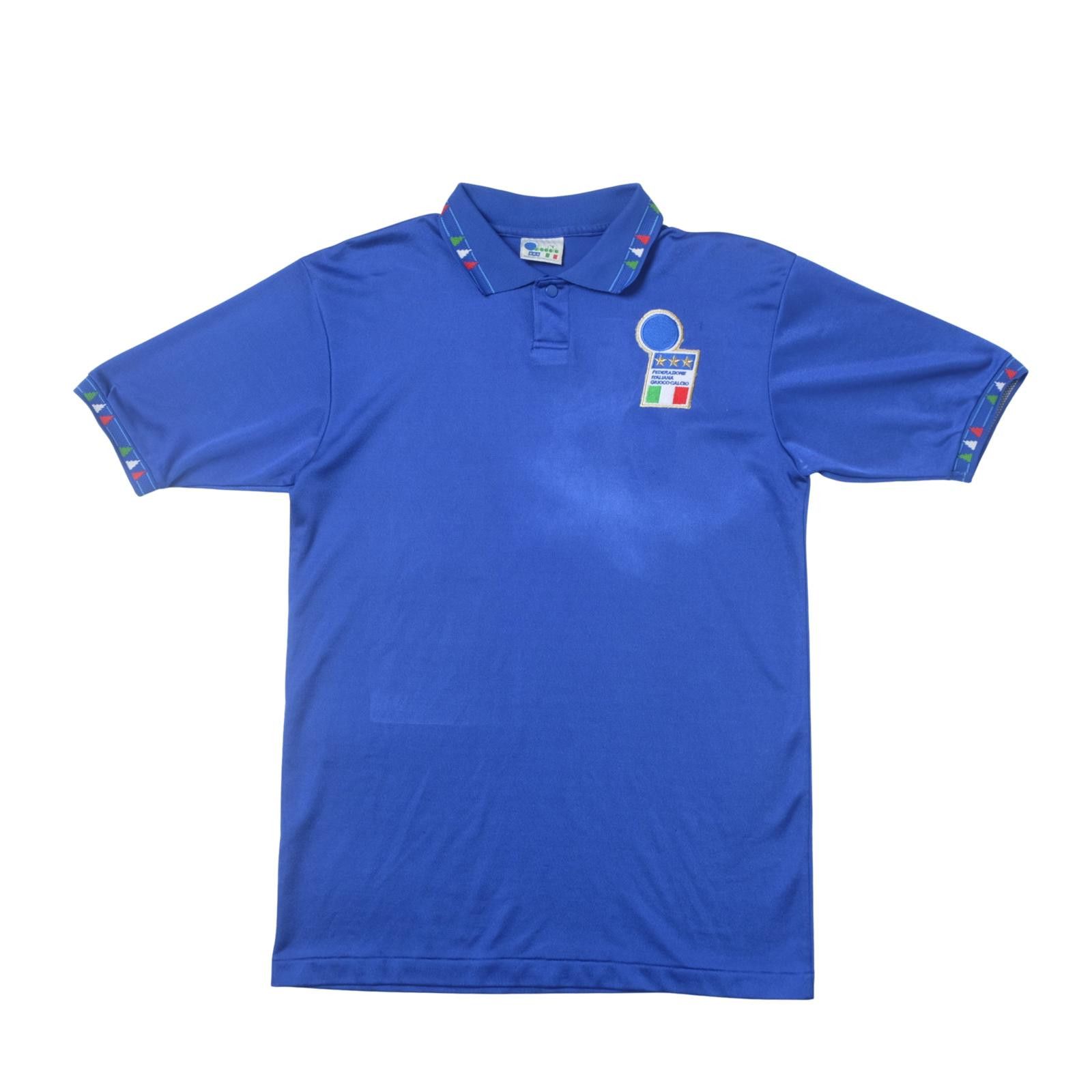 Diadora 1992/93 Italy Home Shirt (L) Size US L / EU 52-54 / 3 - 1 Thumbnail