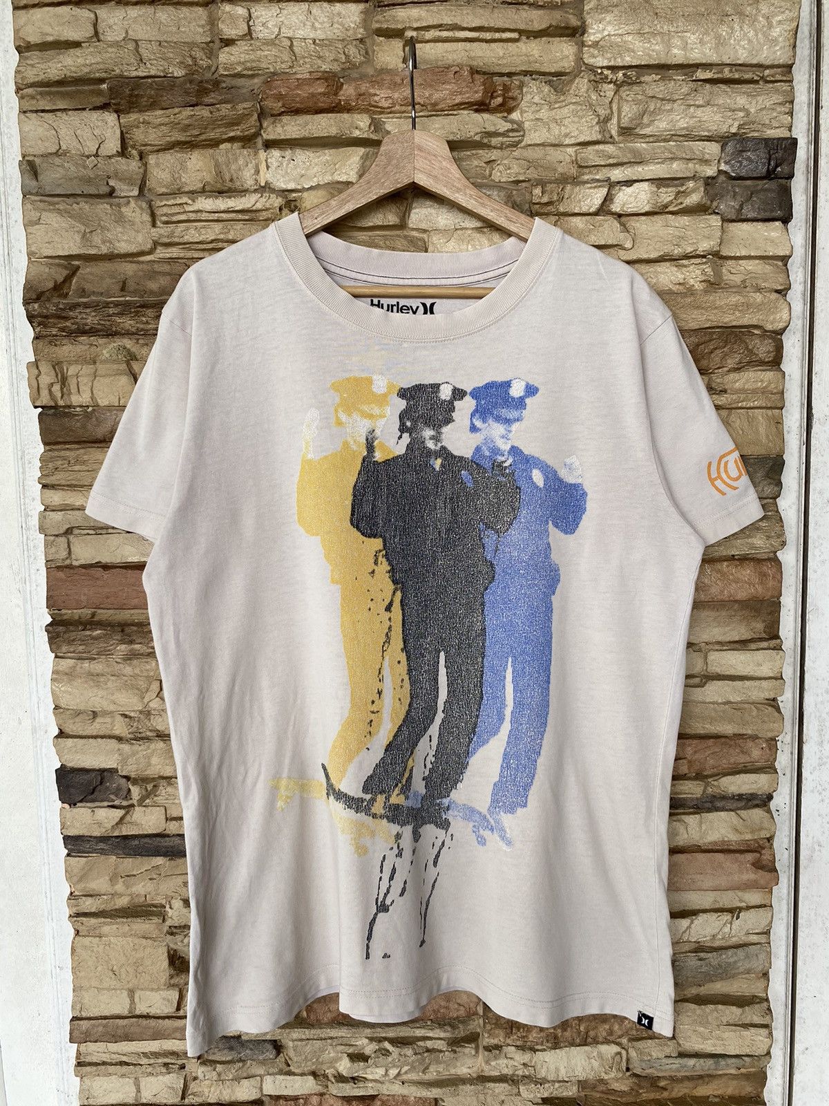 Vintage Rare Y2K Hurley Police Skateboard Tees Size US L / EU 52-54 / 3 - 1 Thumbnail
