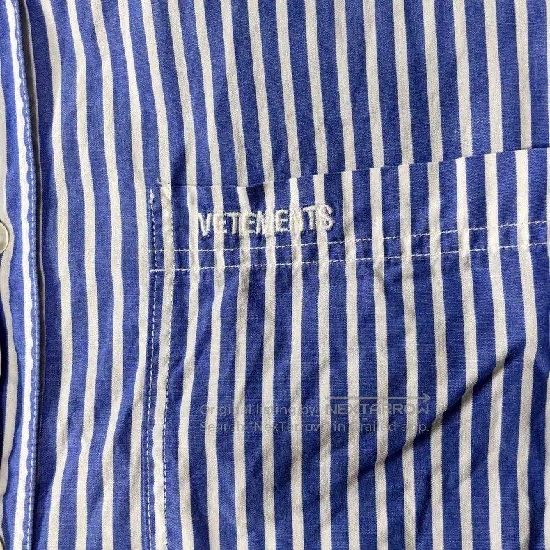 Other Vetements Patchwork striped silhouette shirt Size US XS / EU 42 / 0 - 3 Thumbnail