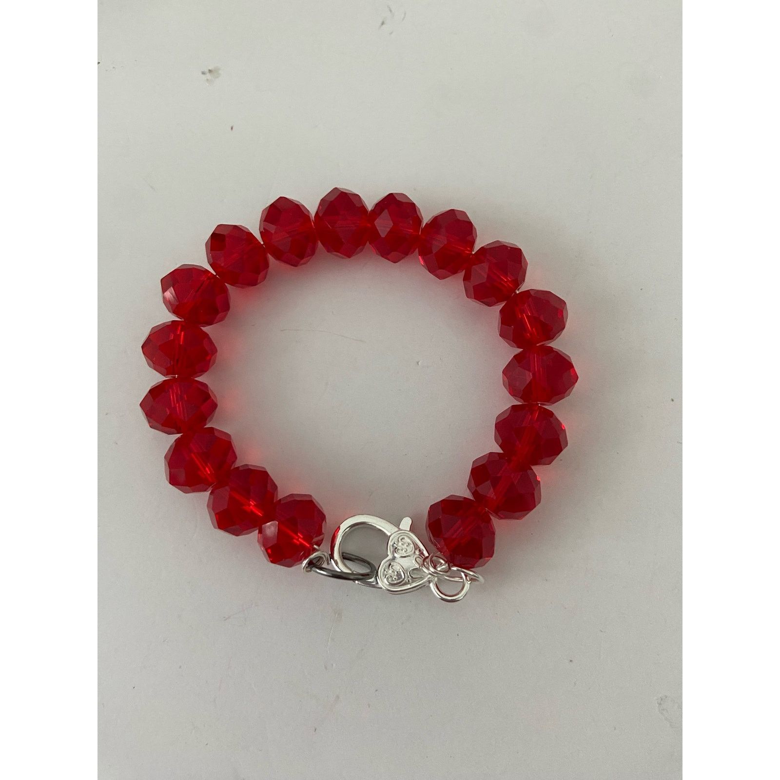 Handmade red glass bead bracelet Size ONE SIZE - 4 Thumbnail