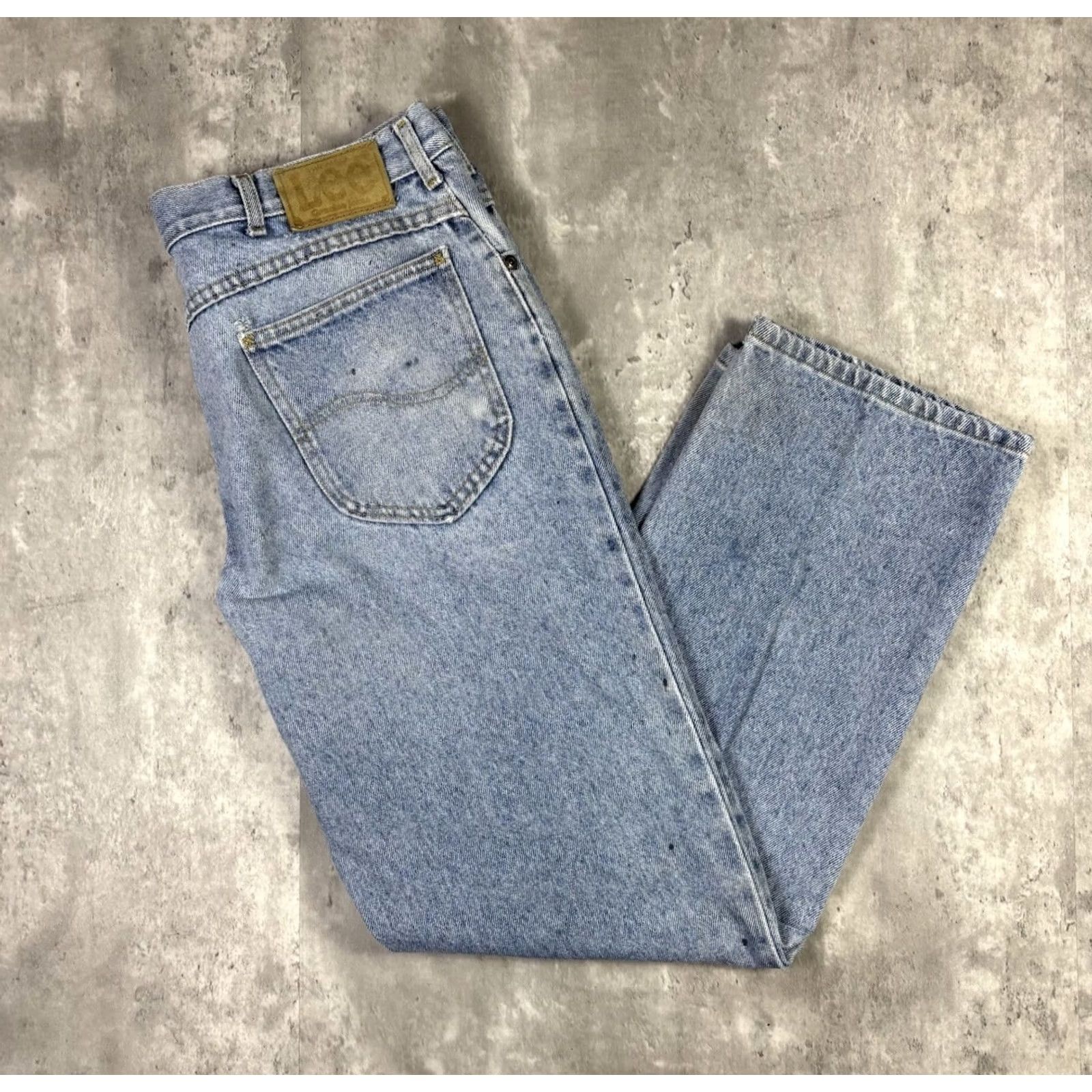 Lee VINTAGE 90s Lee Blue Light Wash Jeans Straight Relaxed Fit Mens 36x30 Size US 36 / EU 52 - 2 Thumbnail