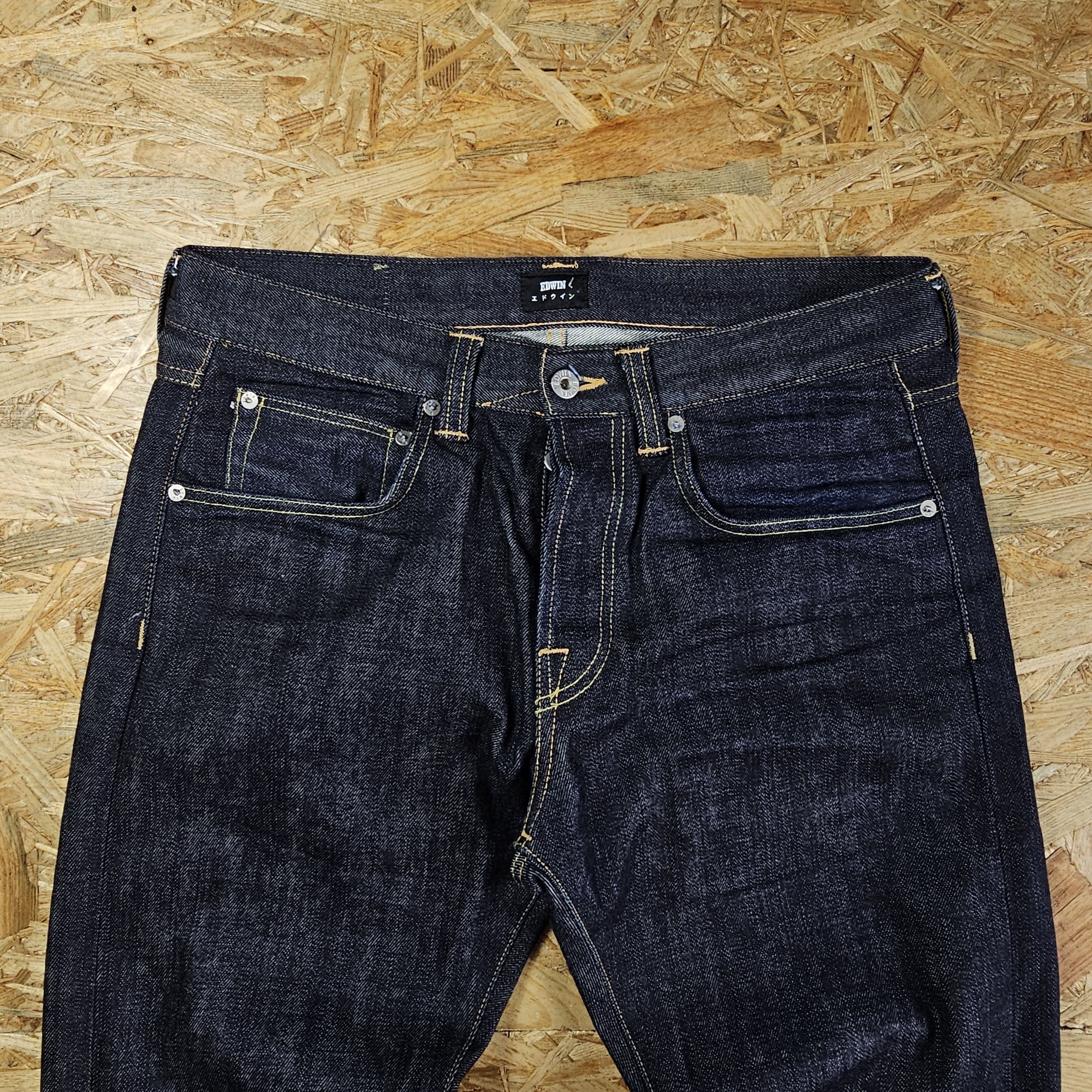 Edwin × Japanese Brand EDWIN Selvedge Denim Jeans Pants ED-55 PEGGS SON 32X32 Size US 31 - 9 Thumbnail