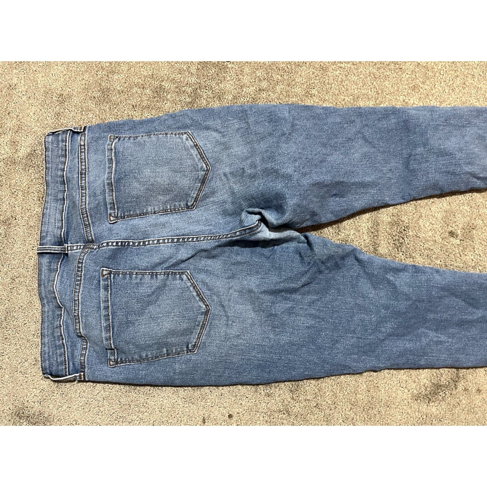 Old Navy Old Navy Jeans Skinny Mid Rise Women's 12 Short Stretch Blue Denim Cotton Polyester Spandex Regular 29.5 Inseam Size 34" / US 12 / IT 48 - 4 Thumbnail