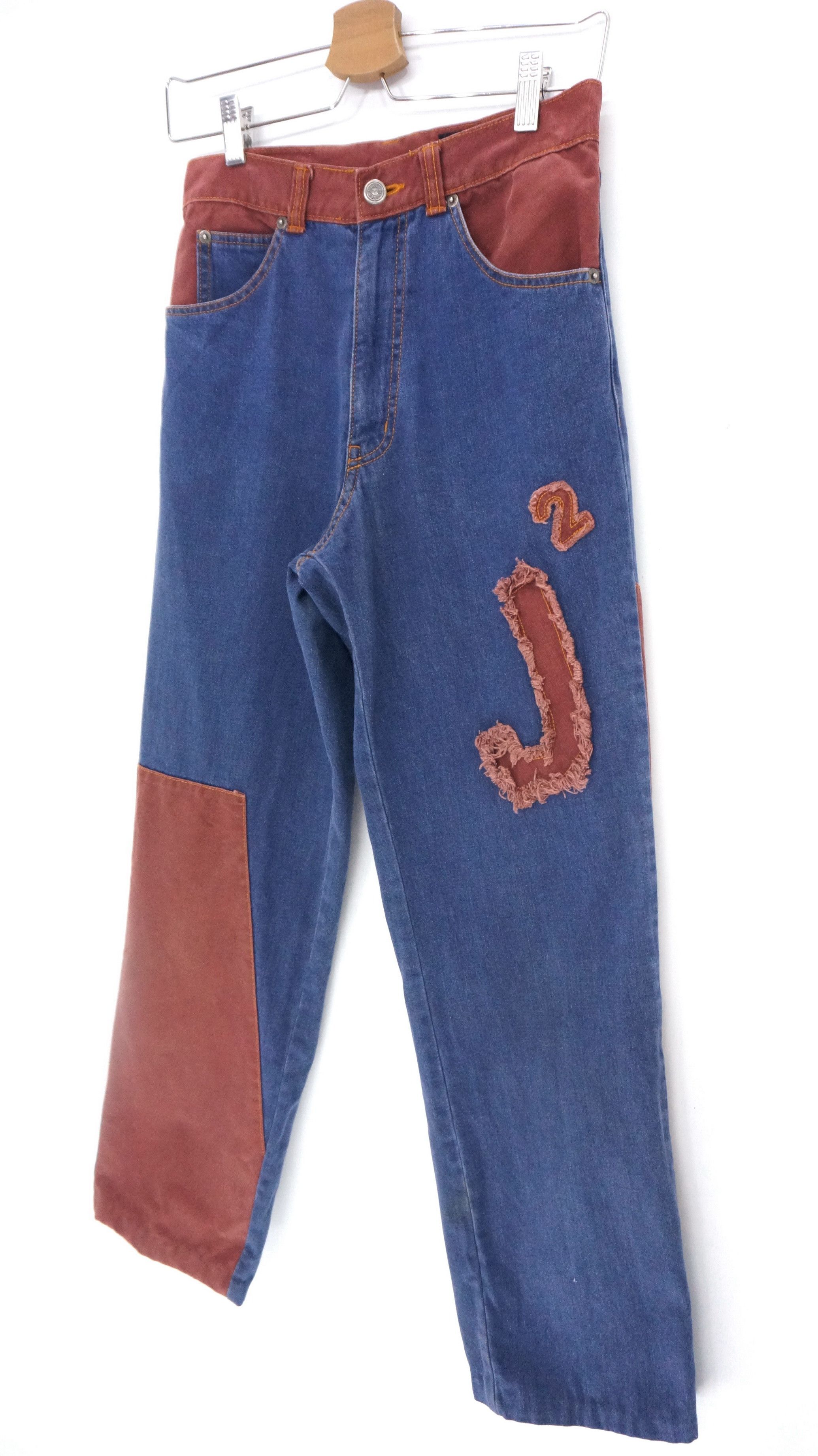 Hysteric Glamour 💥 Rare Mr Junko J2 Star Patch Two Tone Vintage Pants Size US 27 - 4 Thumbnail