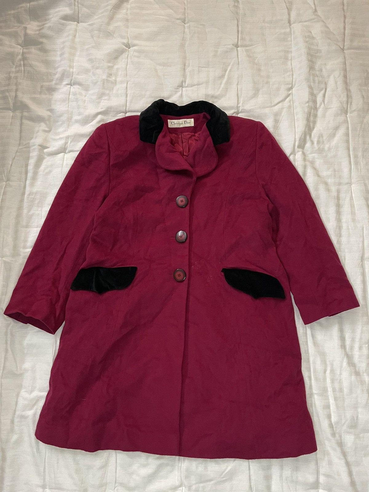Christian Dior Monsieur Very Rare Vintage Christian Dior x Loro Piana wool coat Size L / US 10 / IT 46 - 1 Thumbnail