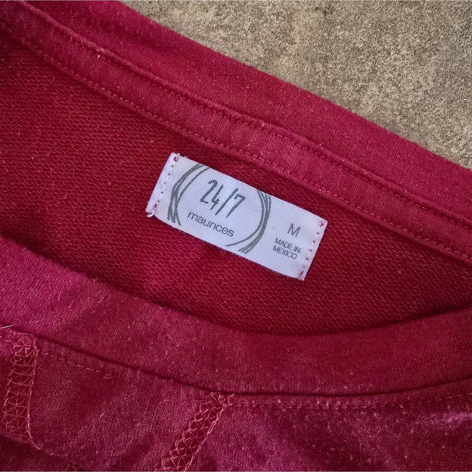 Other Red | 24/7 MAURICES | Long Sleeve Size M / US 6-8 / IT 42-44 - 4 Thumbnail
