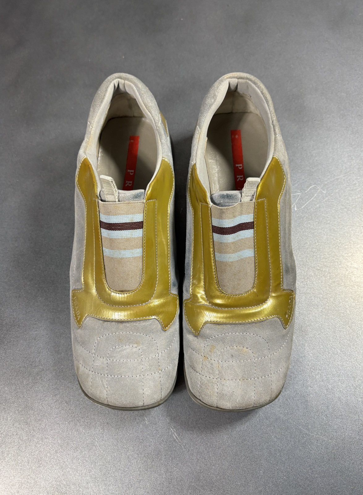 Prada S/S 2000 Prada Sport Shoes Vintage Suede SlipOn Square Toe Size US 7 / IT 37 - 23 Thumbnail