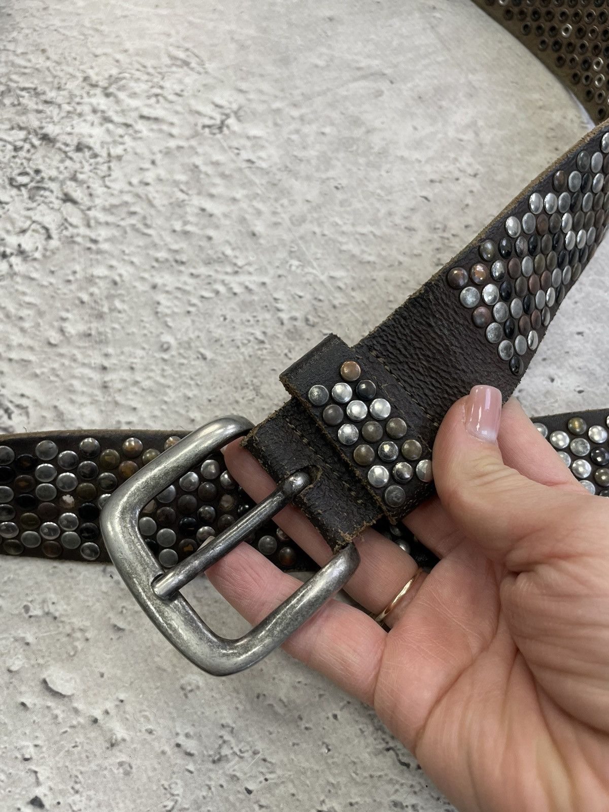 Japanese Brand × KMRii × Vintage VINTAGE METAL BELT JACKET ARCHIVE 2000s avant Garde belt Size ONE SIZE - 6 Thumbnail