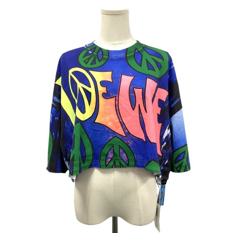 Loewe Loewe Paula's Ibiza Peace Print Crop T-Shirt Size M Size M / US 6-8 / IT 42-44 - 1 Thumbnail