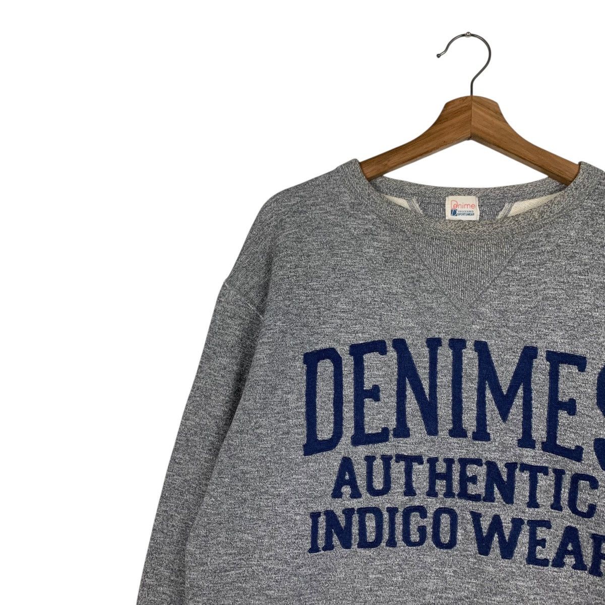 Denime 90’s DENIMES Indigo Wear Crewneck Sweatshirt #3626-C166 Size US M / EU 48-50 / 2 - 4 Thumbnail
