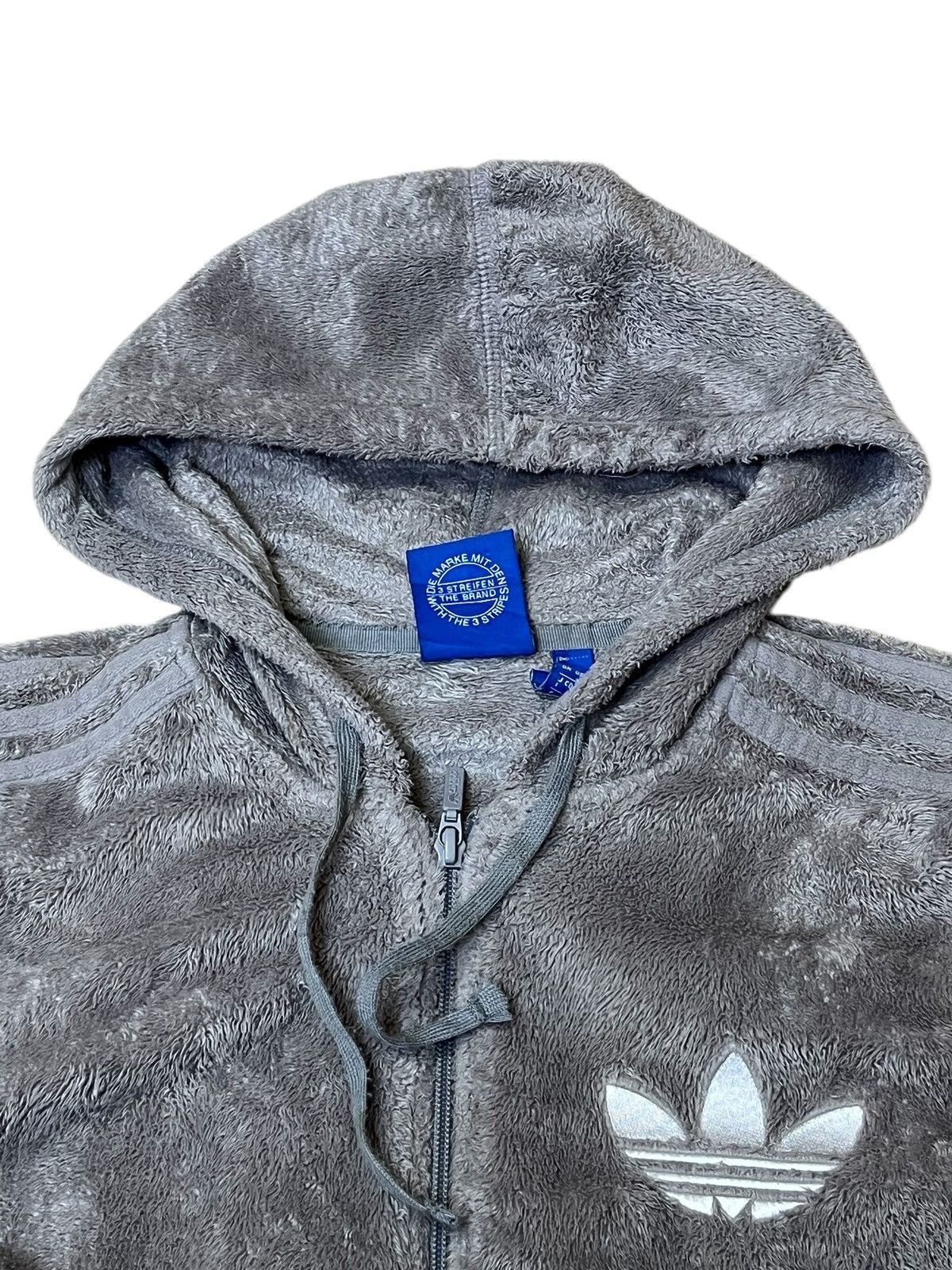 Adidas ADIDAS FLEECE BIG LOGO ZIPPER HOODIES Size US M / EU 48-50 / 2 - 6 Thumbnail