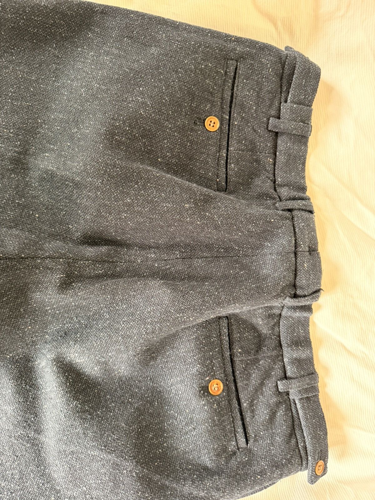 Visvim Visvim navy tweed wool cropped pants Size US 34 / EU 50 - 5 Thumbnail