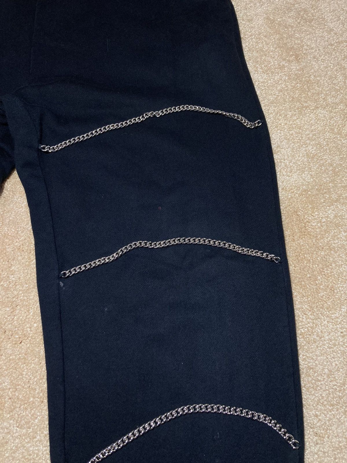 Celine × Hedi Slimane AW21 Celine Chain Track Pants Sweat 2021 Teen Knight Poem S Size US 30 / EU 46 - 3 Thumbnail