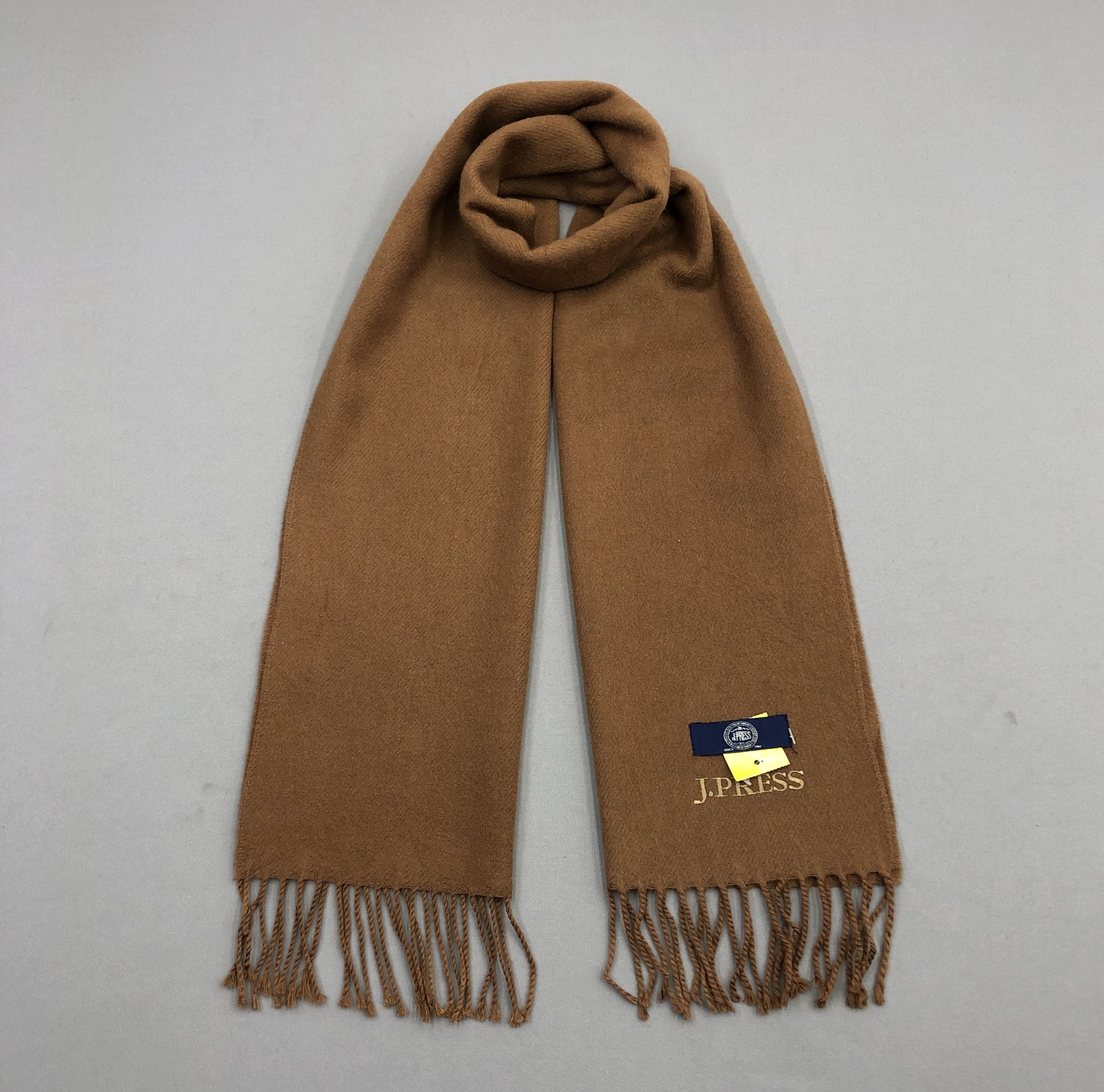 J. Press × Vintage Vintage J Press Scarf Muffler Wool Cashmere Scarves Size ONE SIZE - 1 Thumbnail