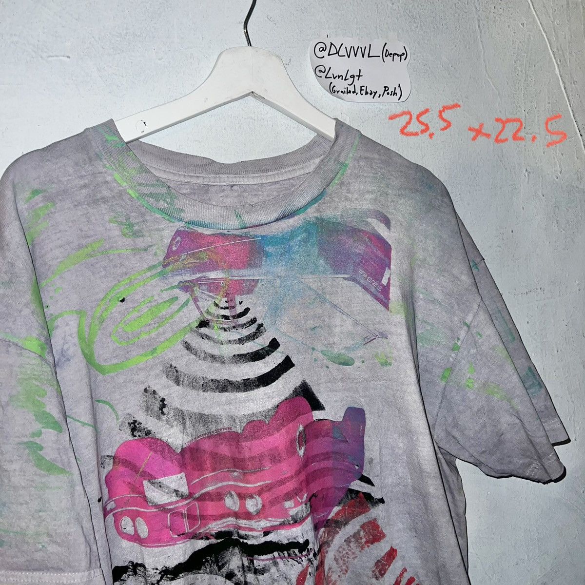 Vintage 1 of 1 custom dc Los Angeles one off e30 abstract t-shirt Size US L / EU 52-54 / 3 - 9 Thumbnail