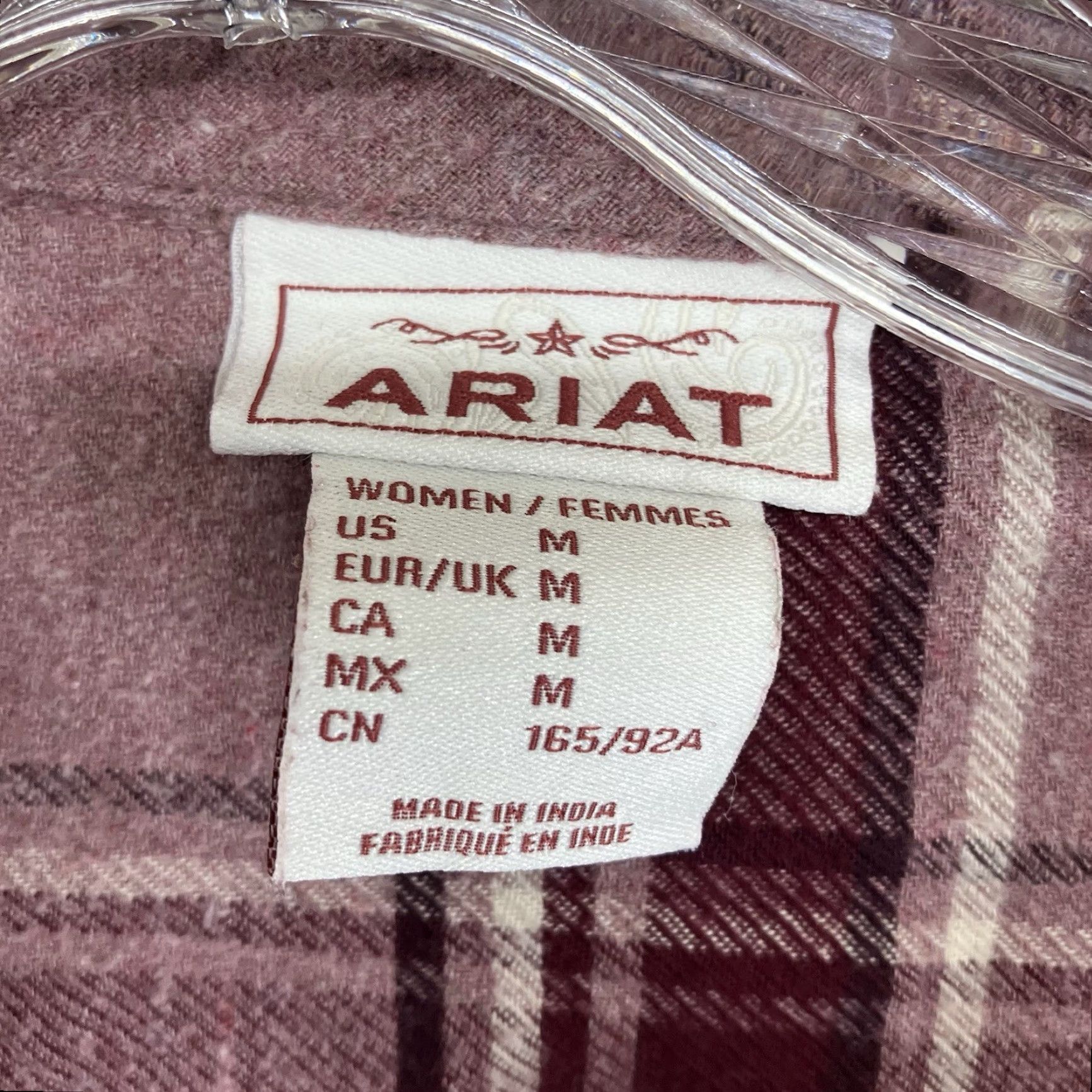 Ariat Ariat Tunic Shirt Women M Pink Plaid 100% Cotton V-Neck Embroidered Logo Long Sleeve Bohemian Cowboy Western Cowgirlcore Size M / US 6-8 / IT 42-44 - 3 Thumbnail