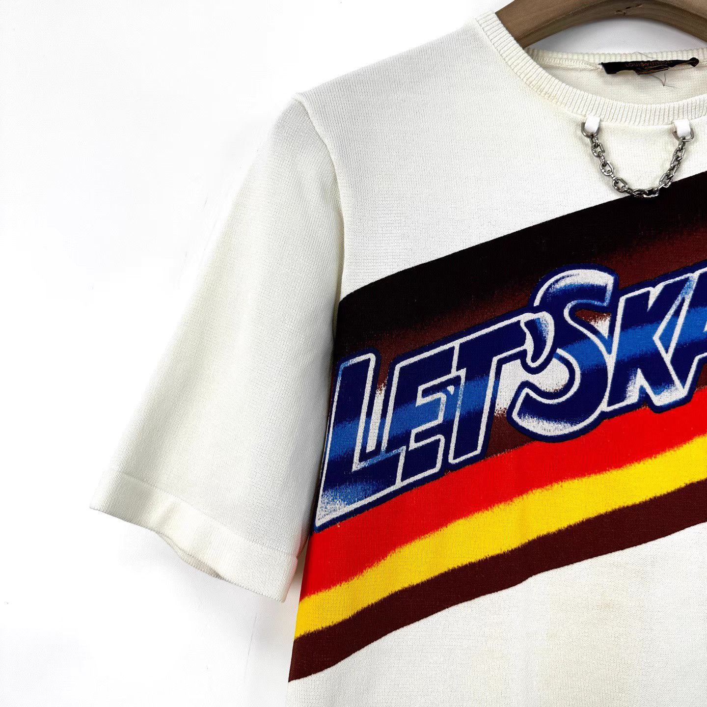 Louis Vuitton Louis Vuitton Chest Chain Letter Print Short Sleeve K12 Size US S / EU 44-46 / 1 - 6 Thumbnail
