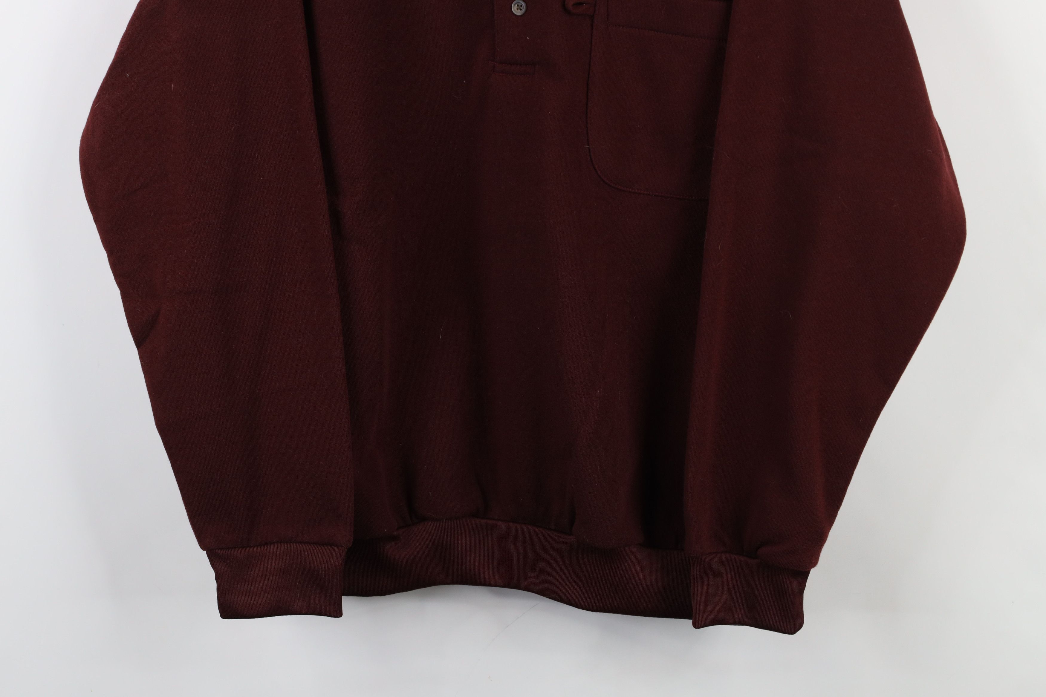 Vintage Vintage 90s Streetwear Blank Collared Pullover Sweatshirt Size US M / EU 48-50 / 2 - 3 Thumbnail