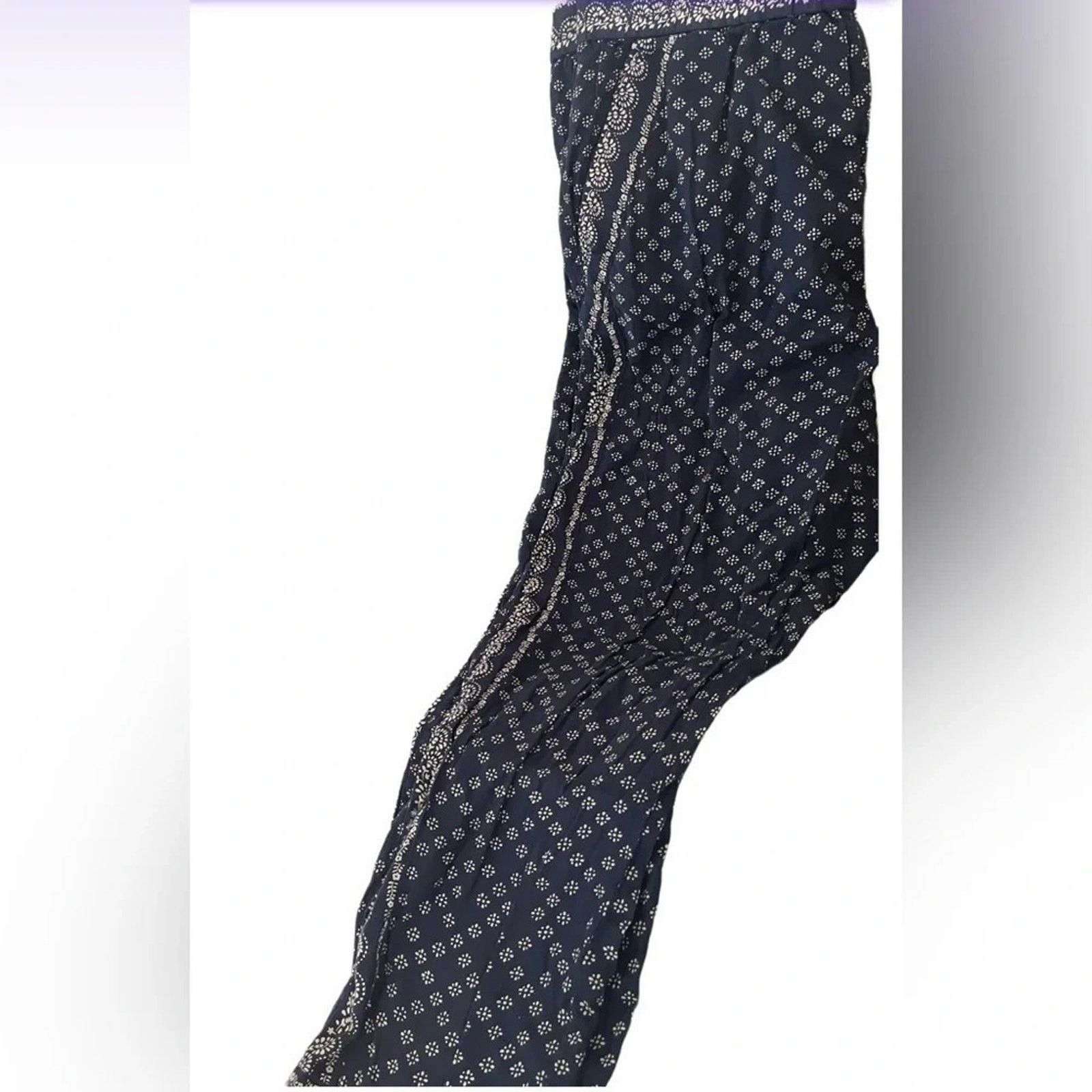 Joie Joie blue and white print wide leg pants, size Large Size 38" / US 16 / IT 52 - 1 Thumbnail