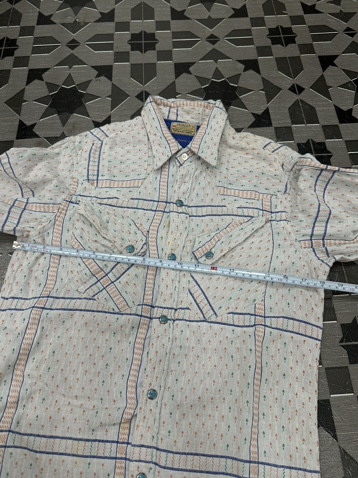 Indian Motorcycle Vintage Indian Motorcycle Western Snap Button Shirt L/S Size US M / EU 48-50 / 2 - 10 Thumbnail