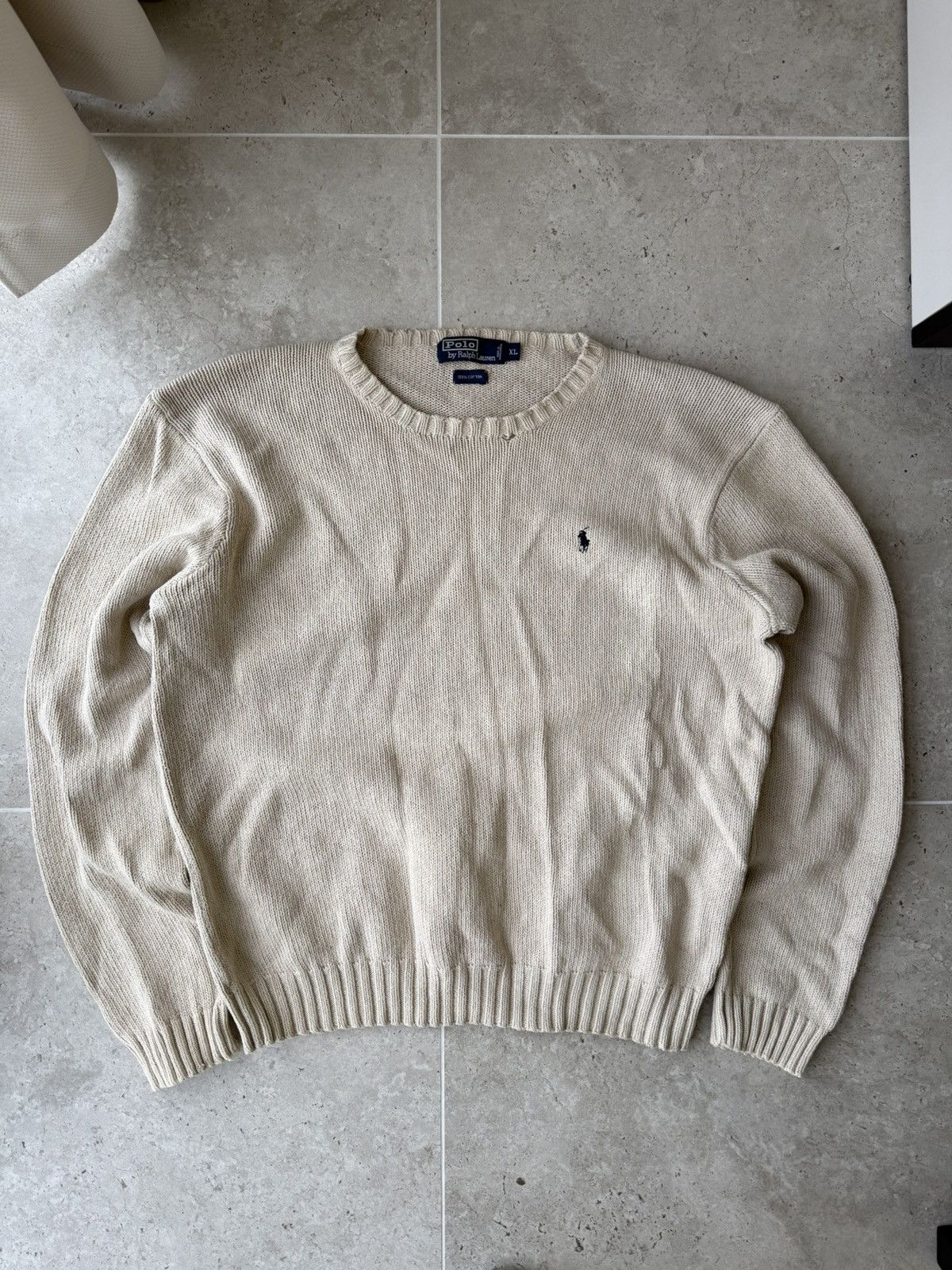 Polo Ralph Lauren Vintage Polo Ralph Lauren Knit Pima Cotton Sweater Size US XL / EU 56 / 4 - 1 Thumbnail