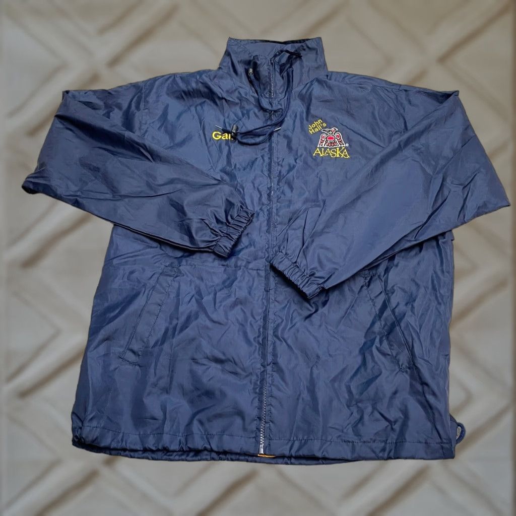 Rains John Hall's Alaska Windbreaker Mens Jacket Regular Medium Blue Full Zip Outdoor Windbreaker Size US M / EU 48-50 / 2 - 1 Thumbnail