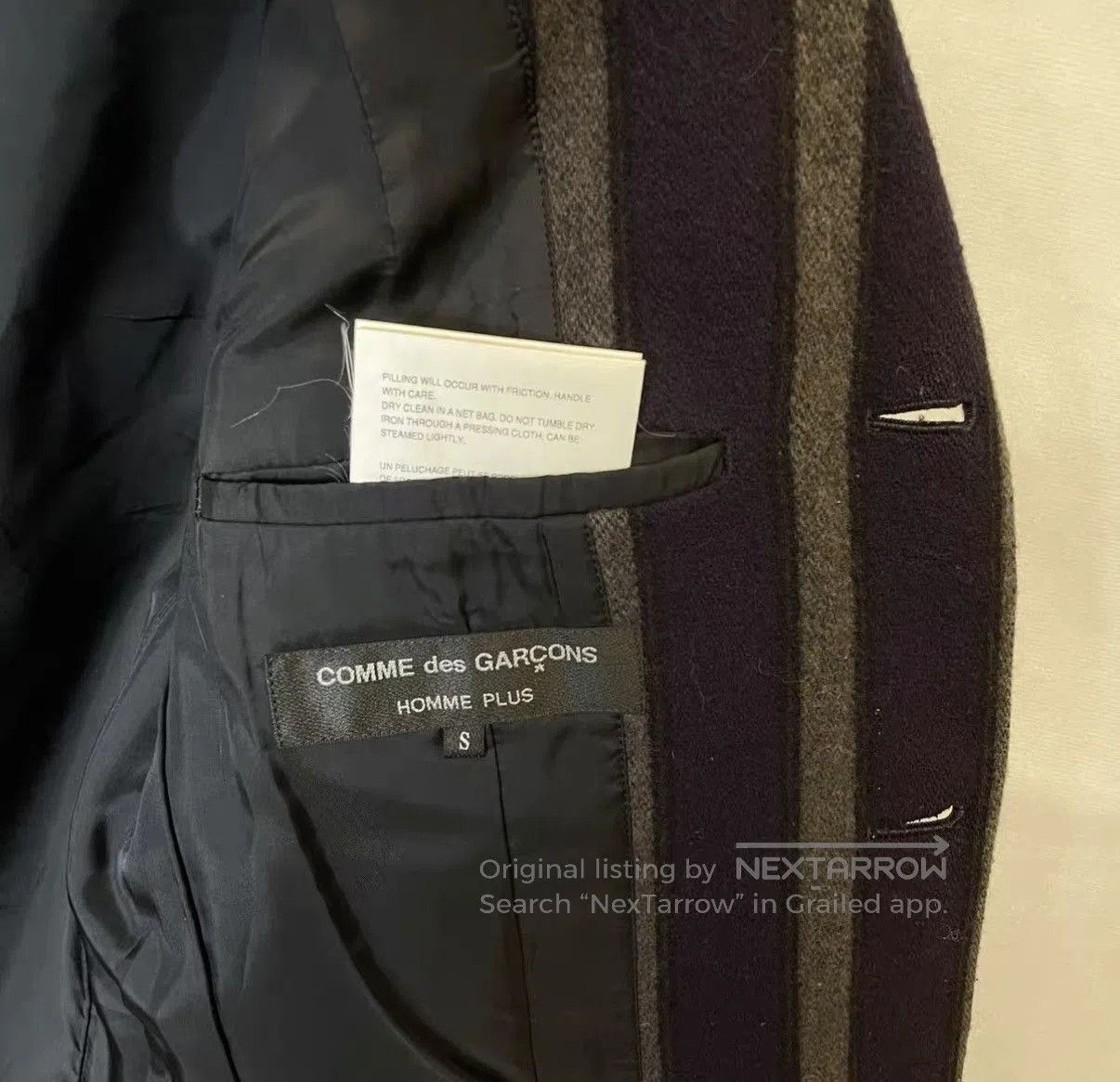 Comme des Garcons Blue Striped Button. Size US S / EU 44-46 / 1 - 6 Thumbnail