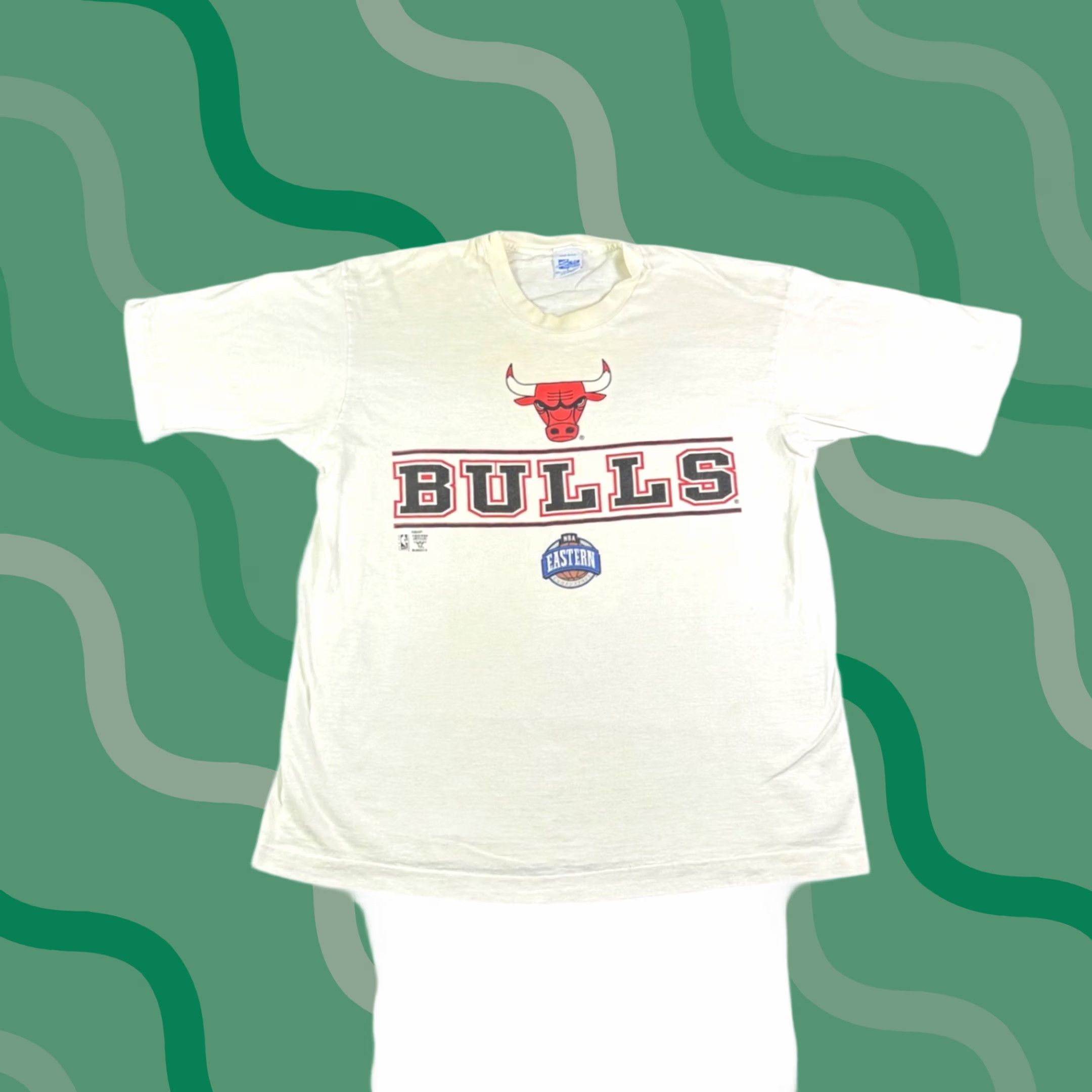 Salem Sportswear VINTAGE Salem Sportswear Chicago Bulls NBA T-Shirt White L Mens 90s Size US L / EU 52-54 / 3 - 1 Thumbnail