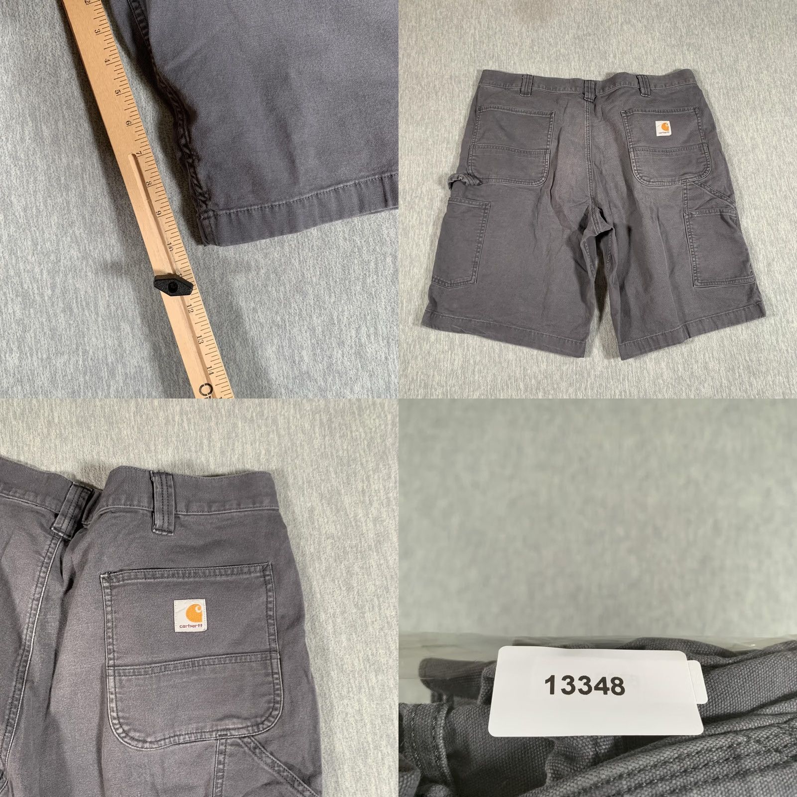 Carhartt Carhartt Cargo Shorts Mens 40 Gray Relaxed Fit Canvas Work Utility Stretch Cargo Shorts Mens 40 Gray Relaxed Fit Canvas Workwear Size US 40 / EU 56 - 8 Thumbnail
