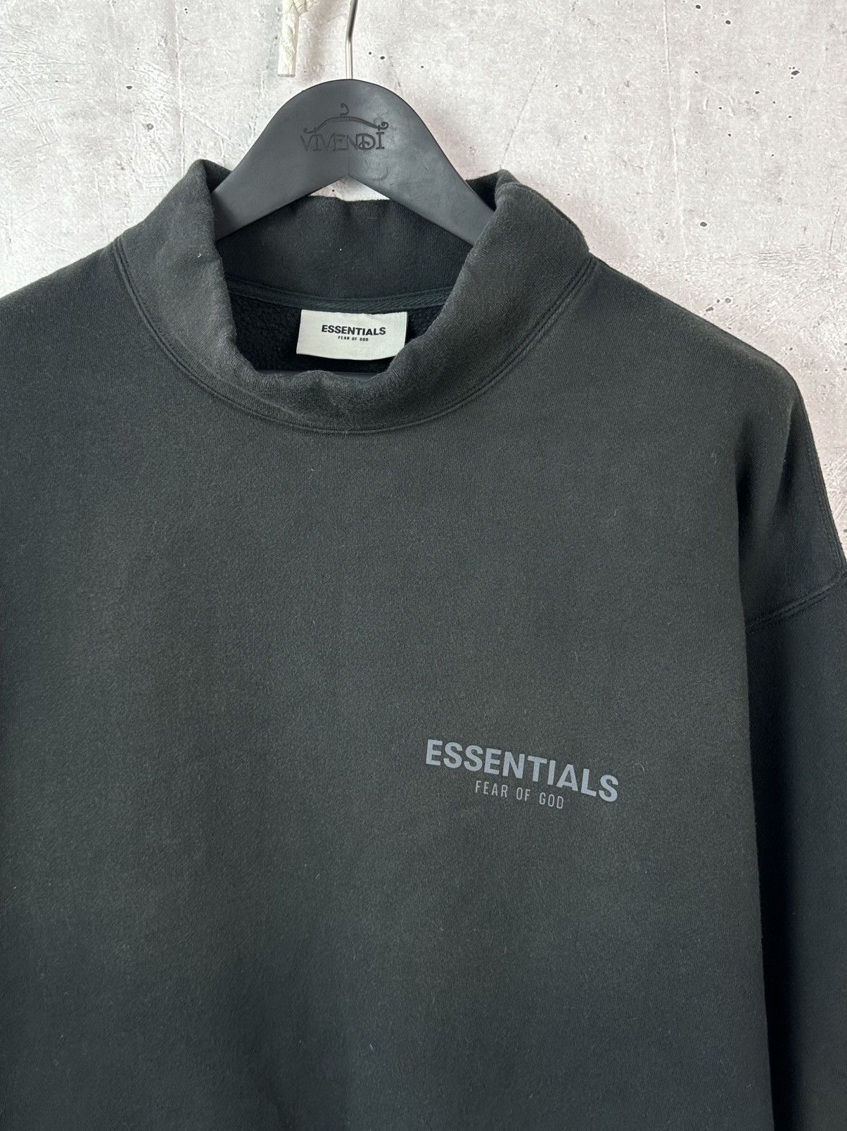 Fear of God Fear of God Essentials Black Mock Neck Long Sleeve Jumper Size US S / EU 44-46 / 1 - 5 Thumbnail
