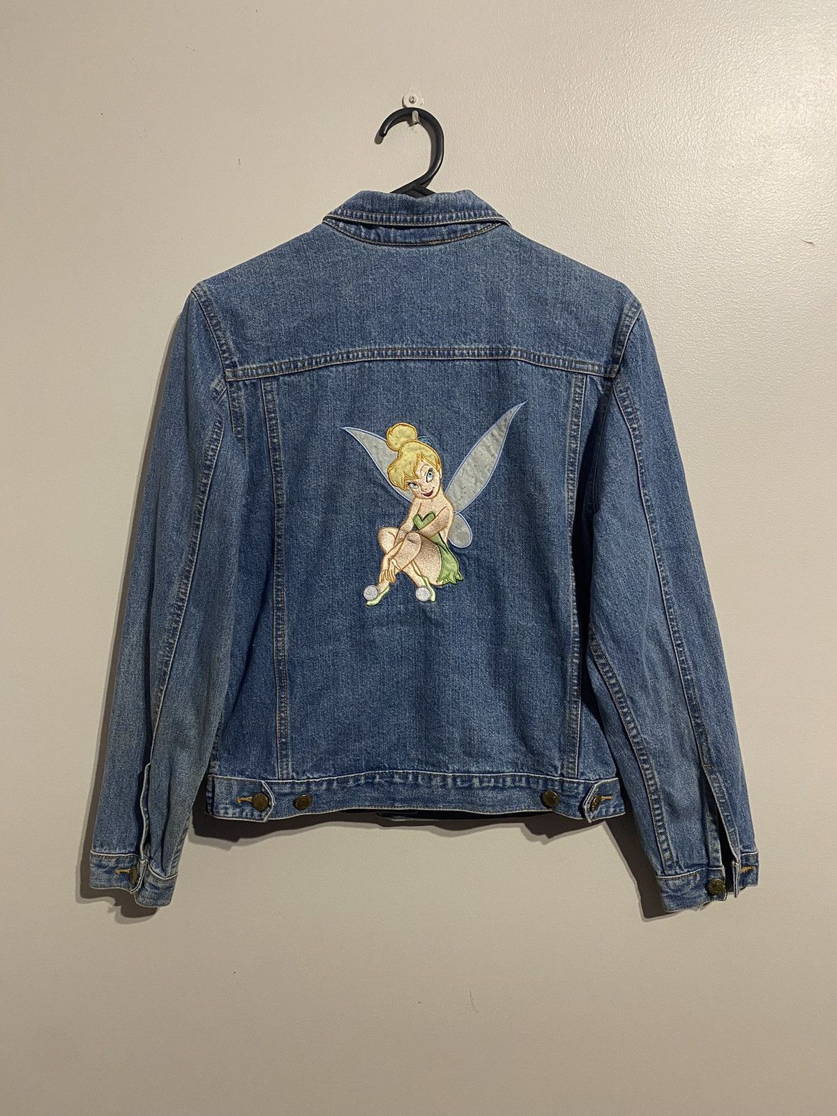 Disney × Vintage Vintage 90’s/Y2K Offical Disney X Tinkerbell denim jacket Size M / US 6-8 / IT 42-44 - 1 Thumbnail