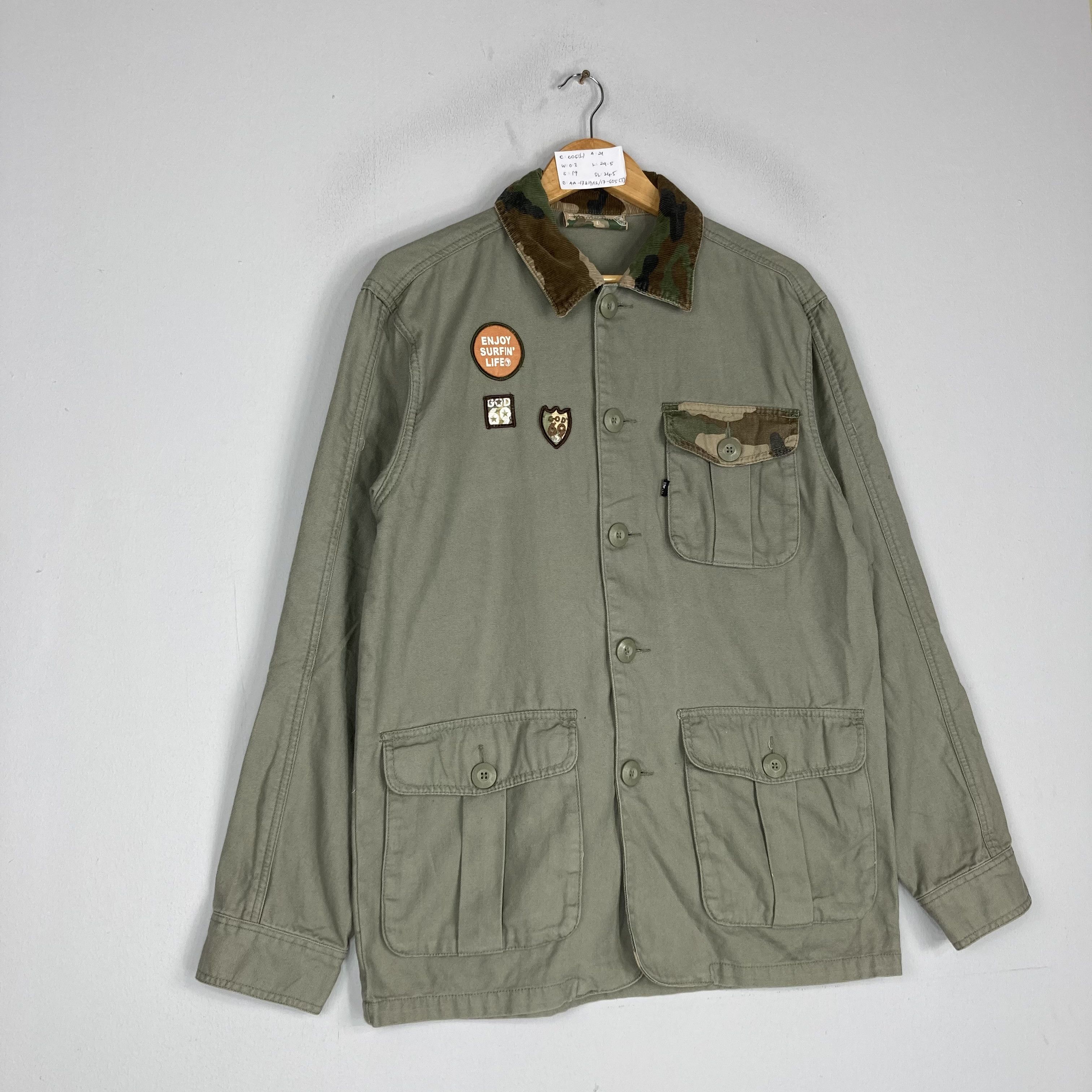 Vintage Vintage 90s SURF AND DESIGN Denim Chore Jacket Size US L / EU 52-54 / 3 - 4 Thumbnail