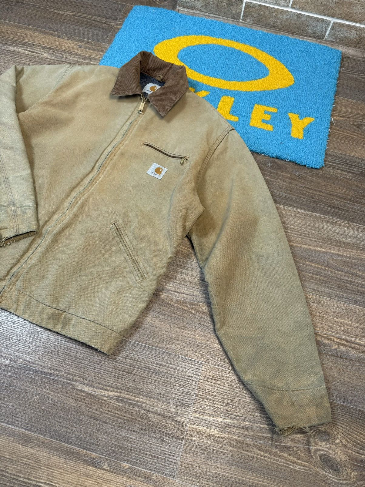 Carhartt × Vintage 90’s Vintage Carhartt Brown Detroit Blanket Lined Jacket Size US L / EU 52-54 / 3 - 6 Thumbnail