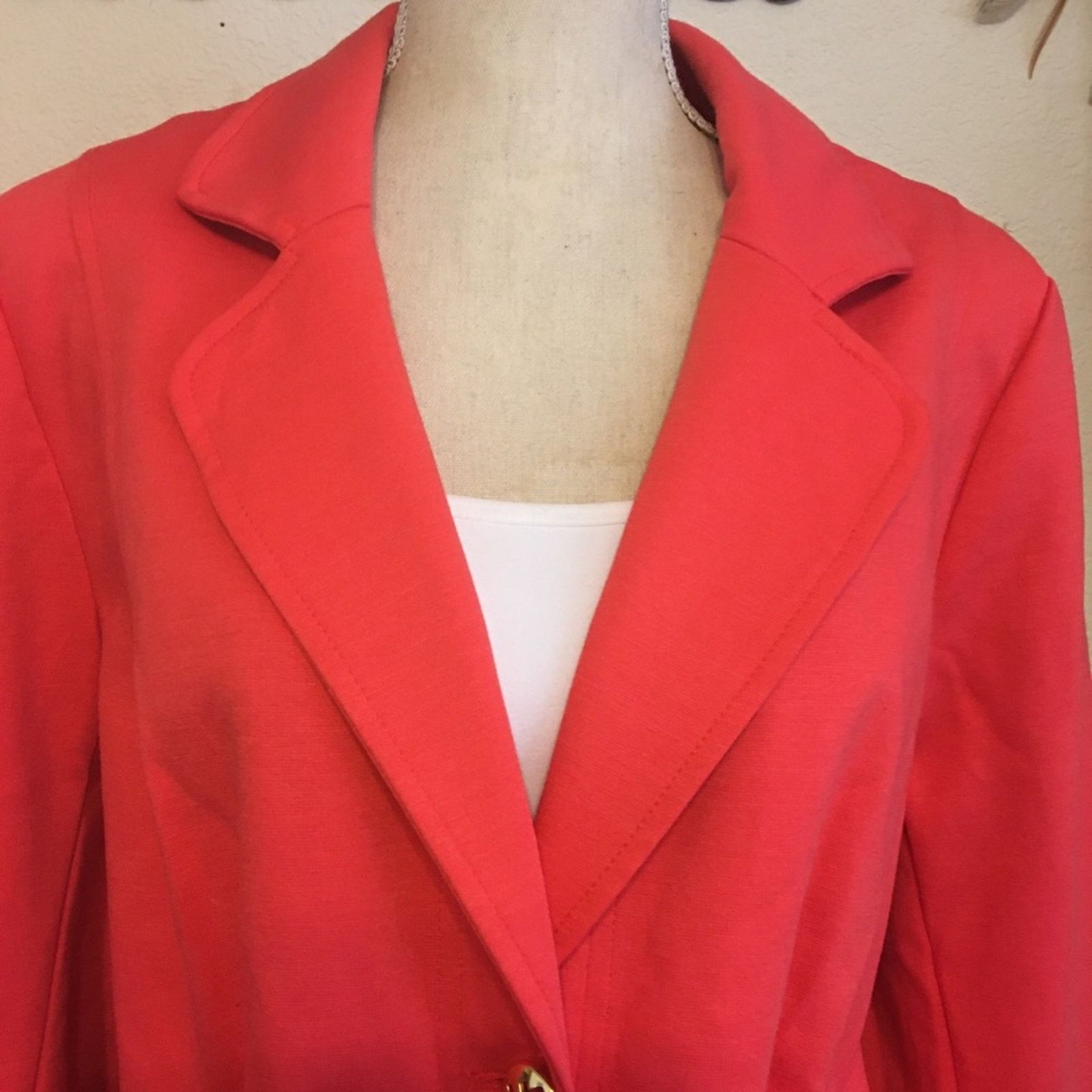 Other Linea by Louis Dell’Olio coral pink jacket Size XL / US 12-14 / IT 48-50 - 2 Thumbnail