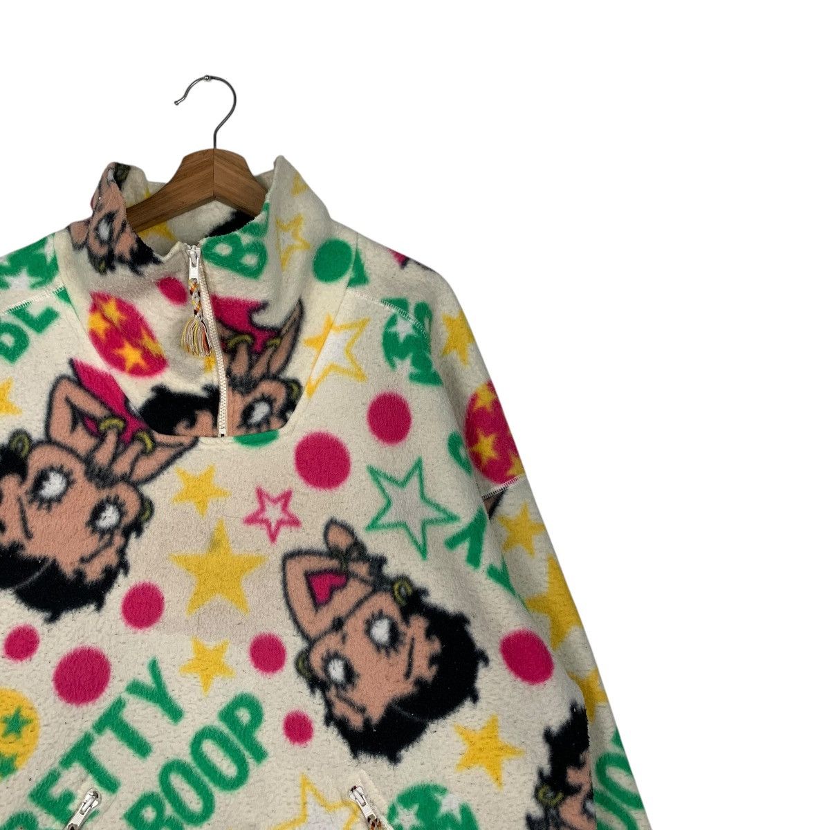 Cartoon Network BETTY BOOP Fullprint Half Zip Turtleneck Fleece #1861-C81 Size US XL / EU 56 / 4 - 5 Thumbnail
