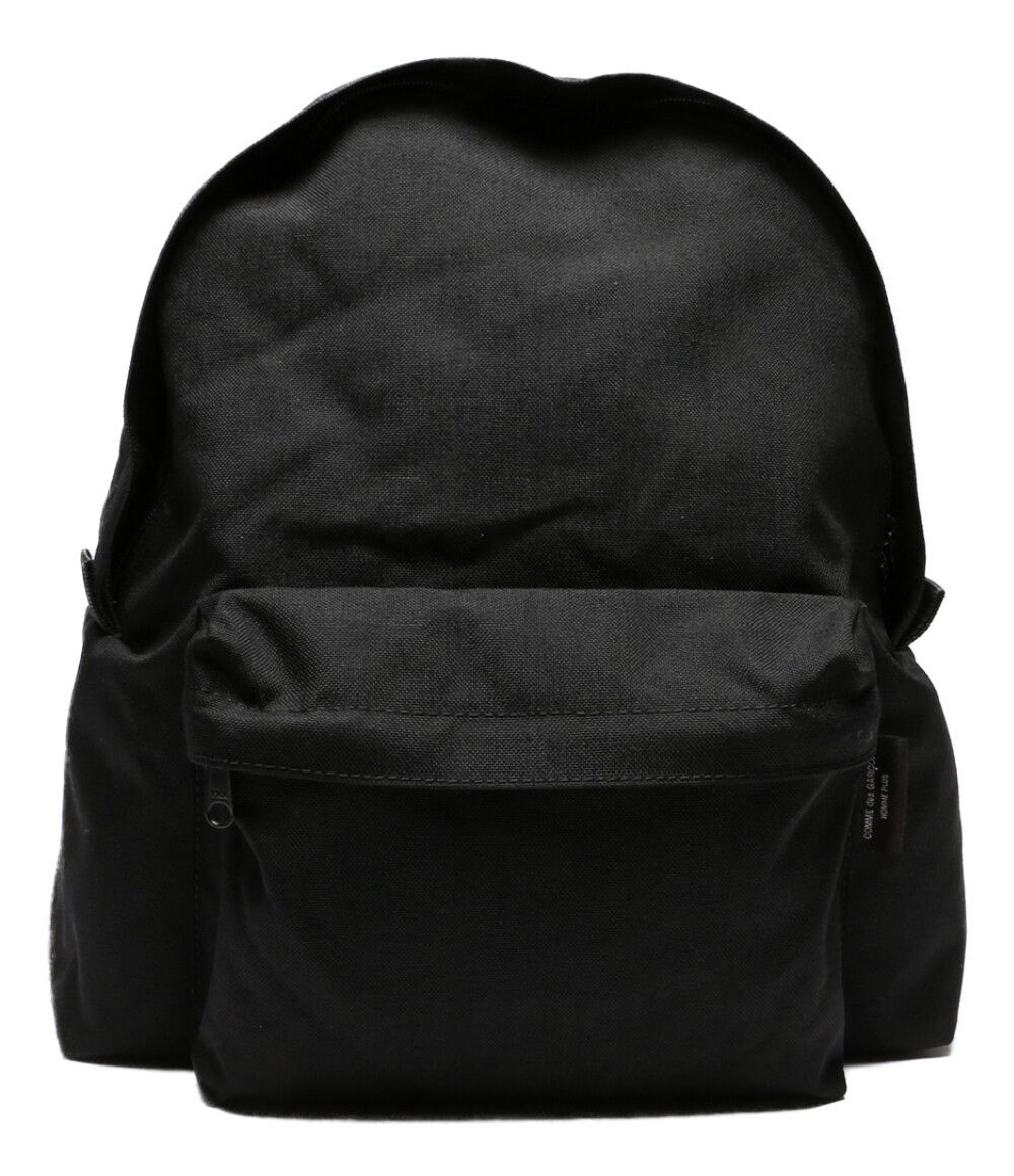 Comme des Garcons Homme Bag Pack Rucksack Plain Zipper Nylon Black