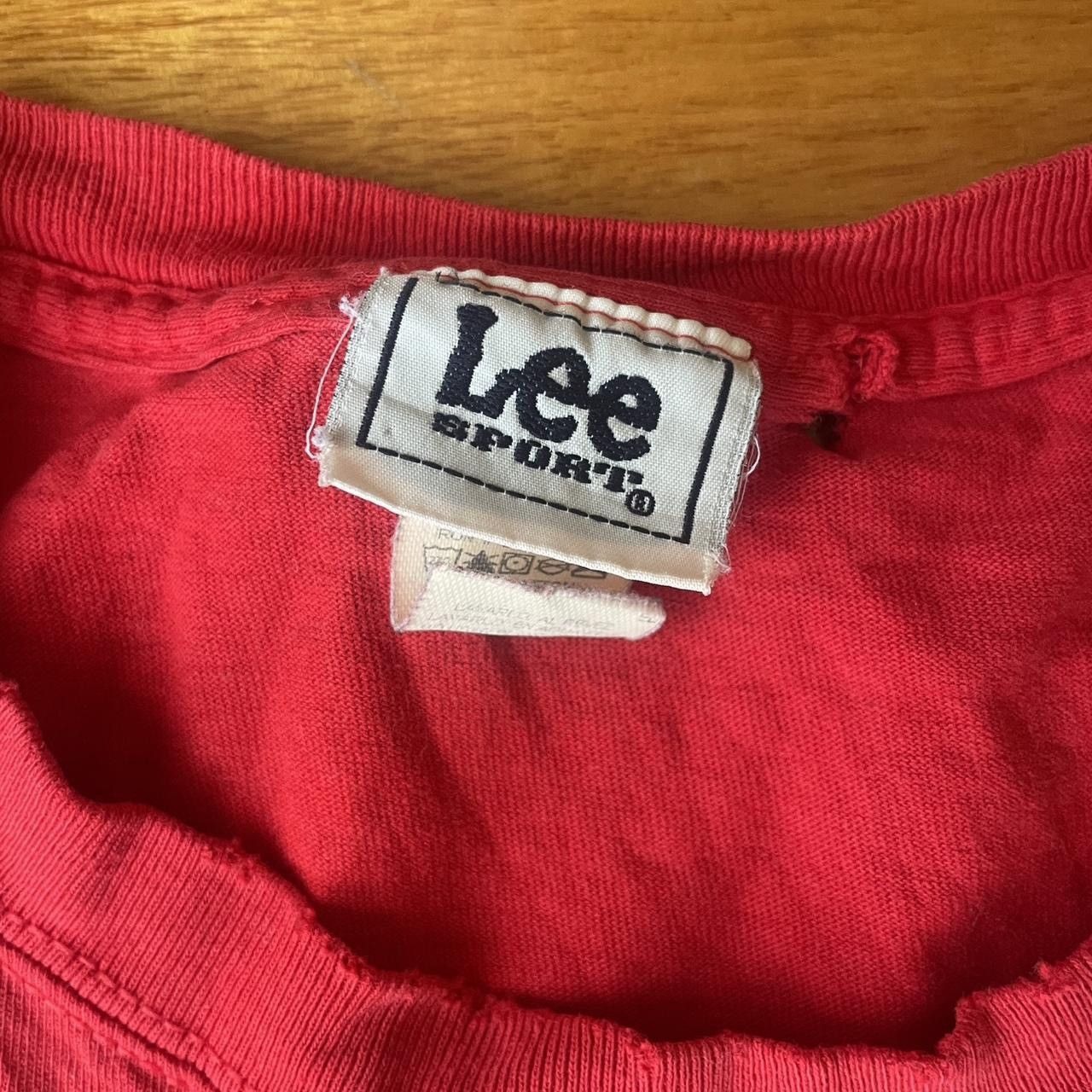 Lee Vintage 90s Lee Sport Baseball Graphic Print T-Shirt Size US XXL / EU 58 / 5 - 3 Thumbnail