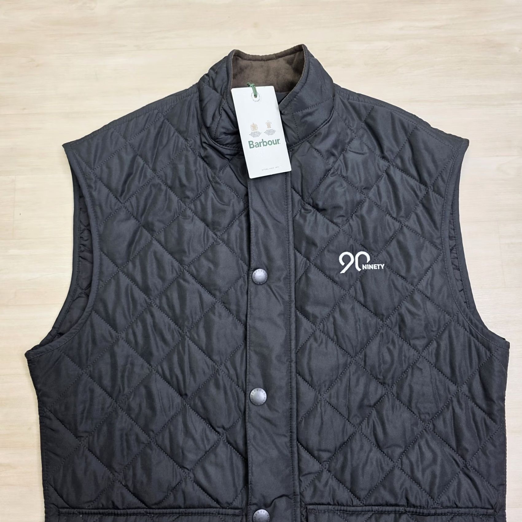 Barbour Barbour Lowerdale Gilet Black Quilted Vest Full Zip Snap 90 Ninety Size Medium Mens Vest Quilted Barbour Full Zip Snap Black M Size US M / EU 48-50 / 2 - 3 Thumbnail